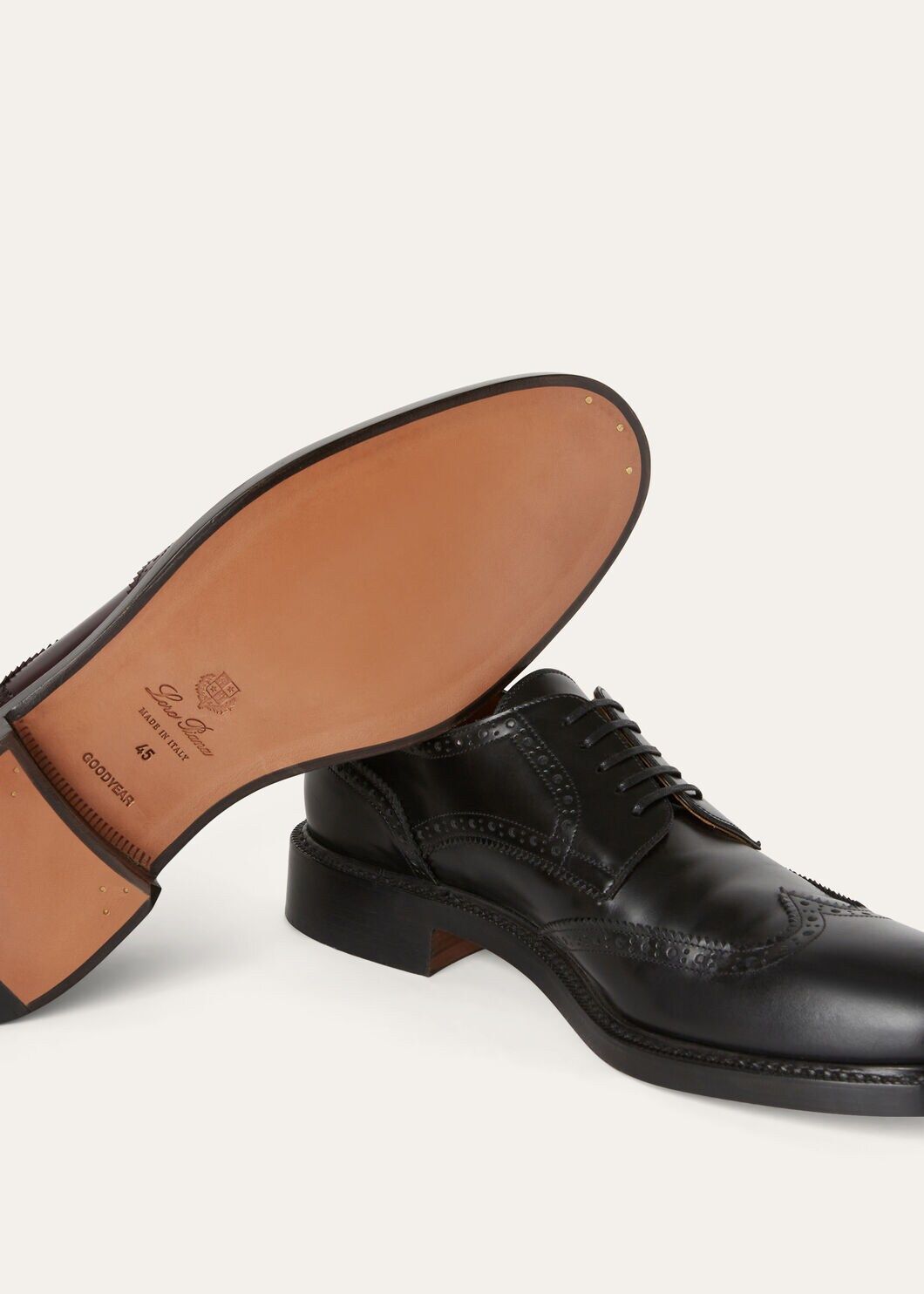 LoroPiana Oliver Walk Derby Black