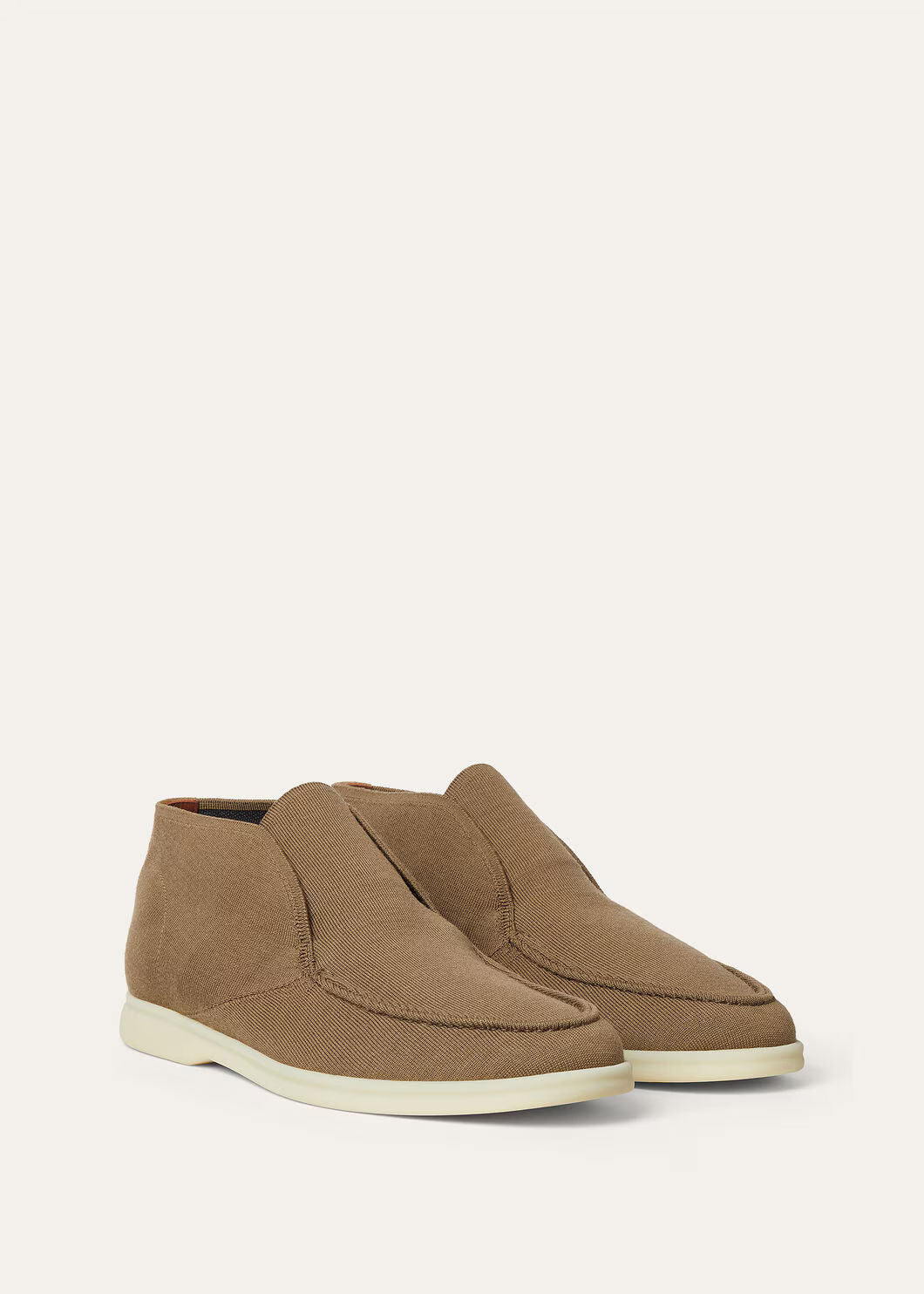 LoroPiana Open Knitted Walk Ankle Boot Sandcastle