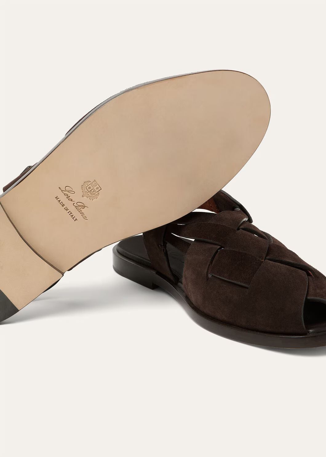 LoroPiana Peter Walk Sandal Savana Bark