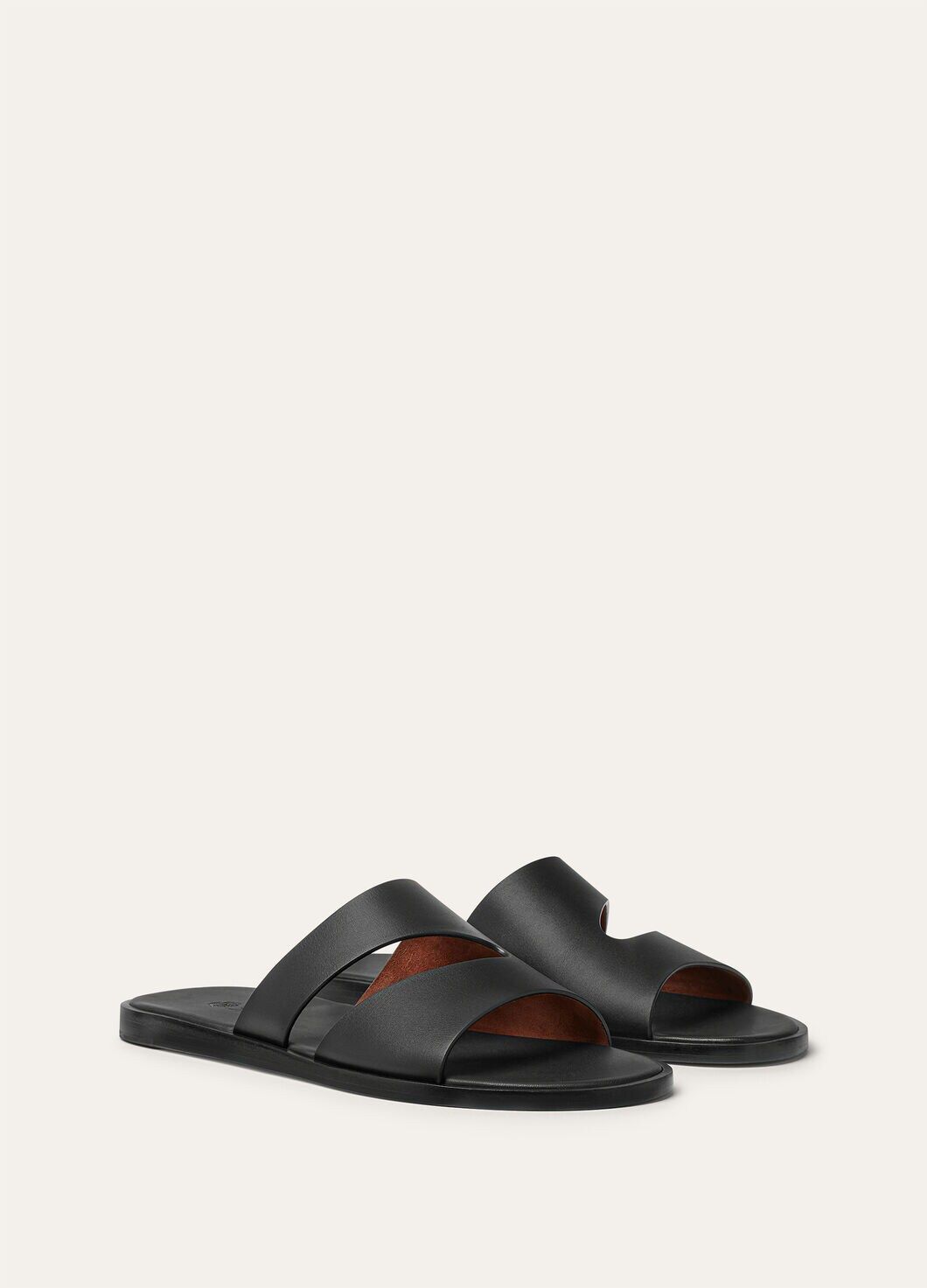LoroPiana Pilat Plain Walk Sandal Black