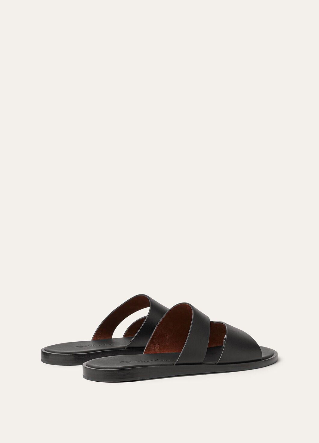 LoroPiana Pilat Plain Walk Sandal Black