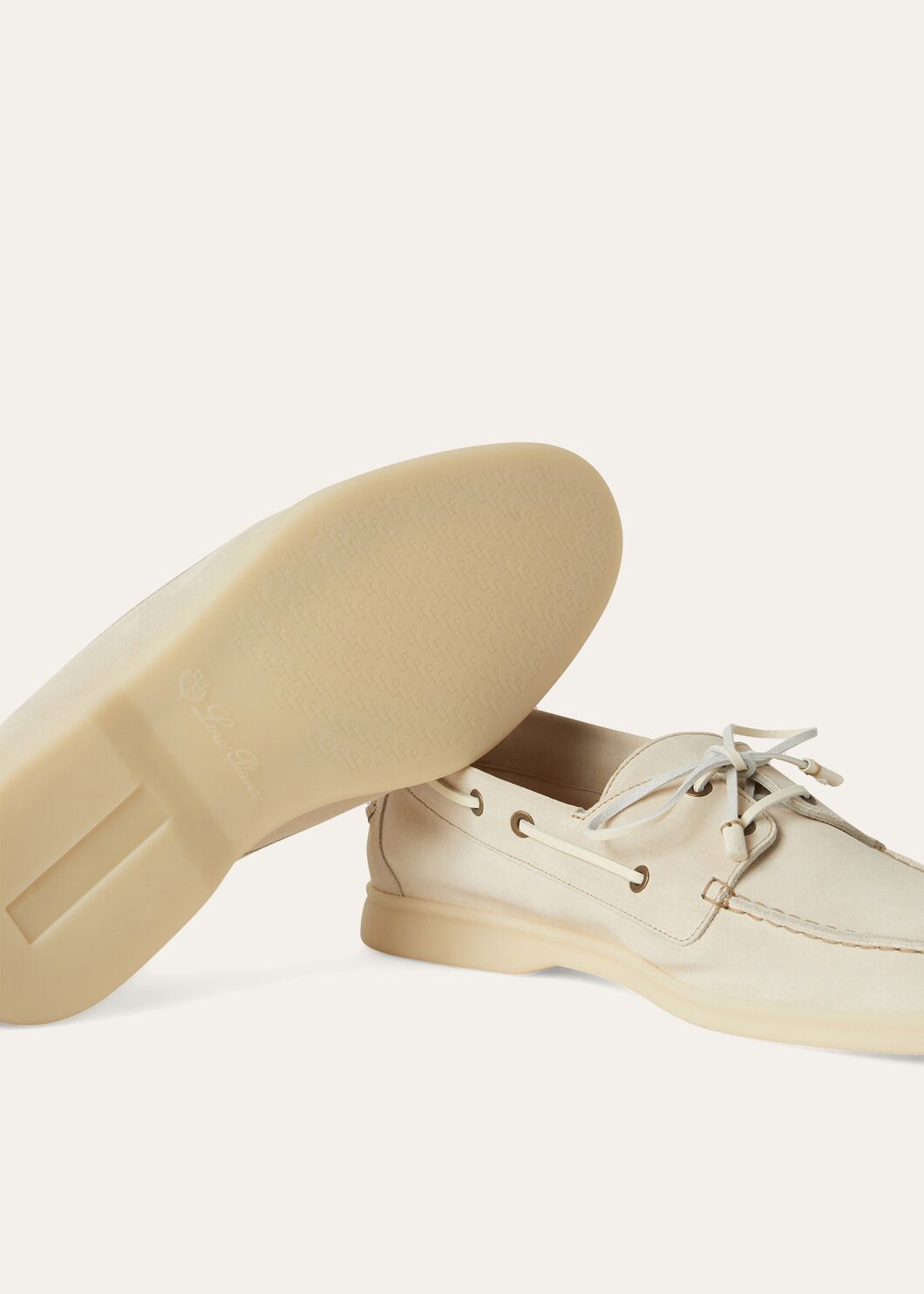 LoroPiana Sea-Sail Walk Loafer Ecru