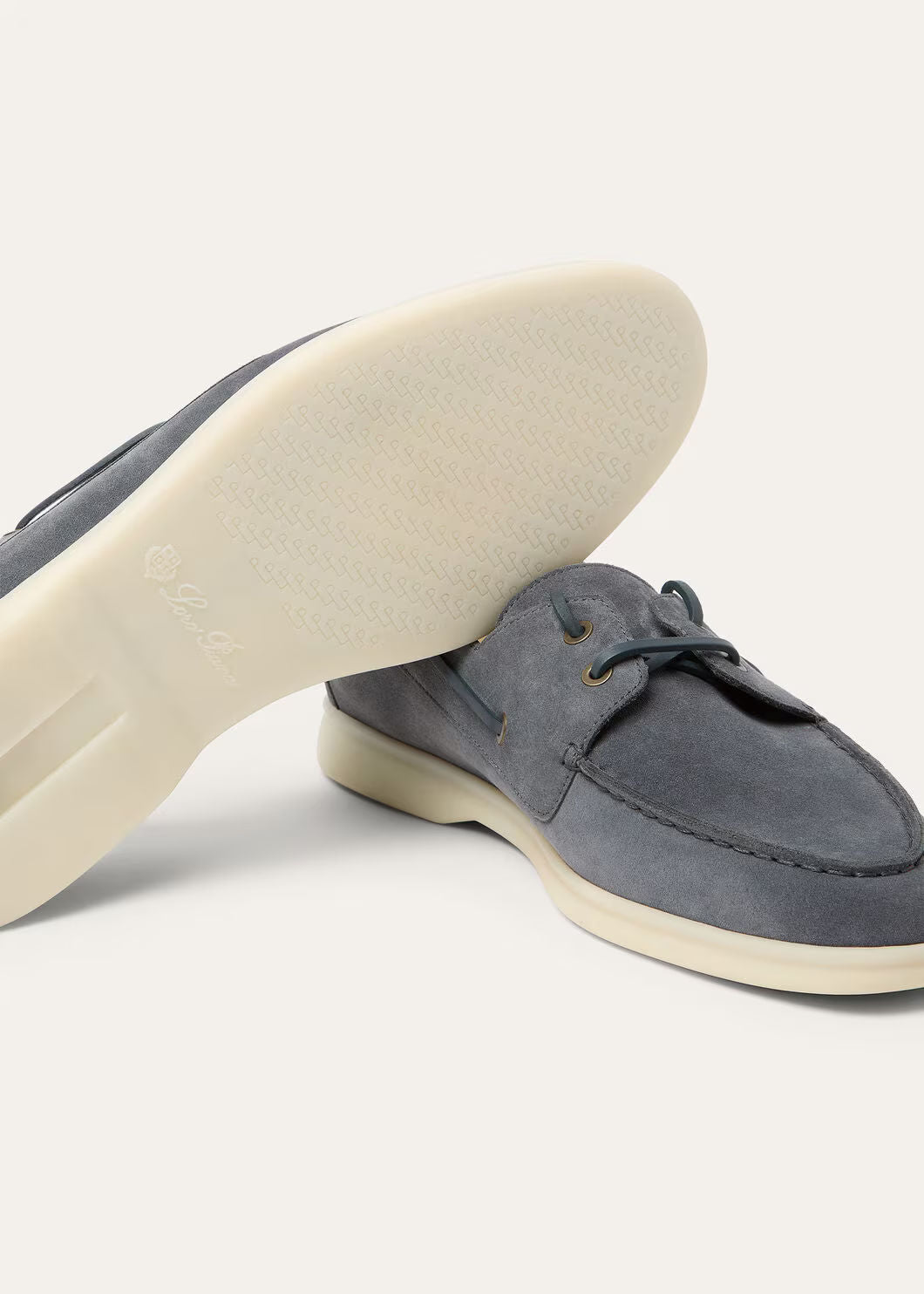 LoroPiana Sea-Sail Walk Loafer Marina Grey