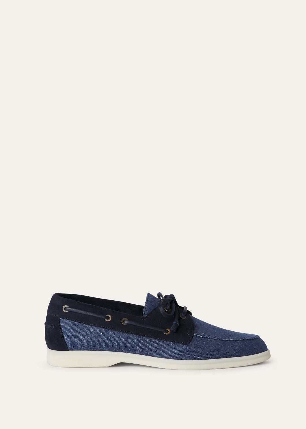 LoroPiana Sea-Sail Walk Loafer Surge Blue