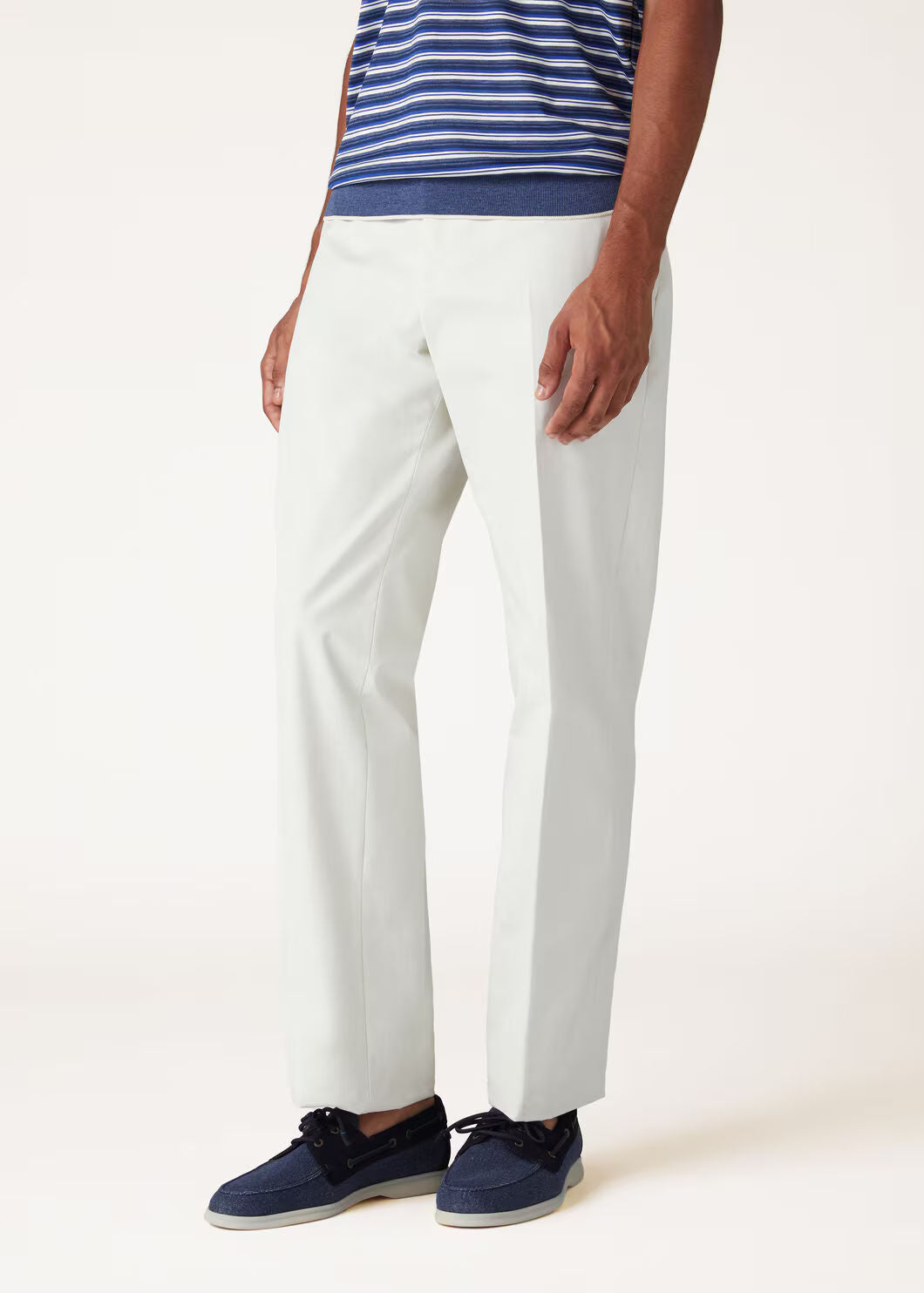 LoroPiana Sea-Sail Walk Loafer Surge Blue