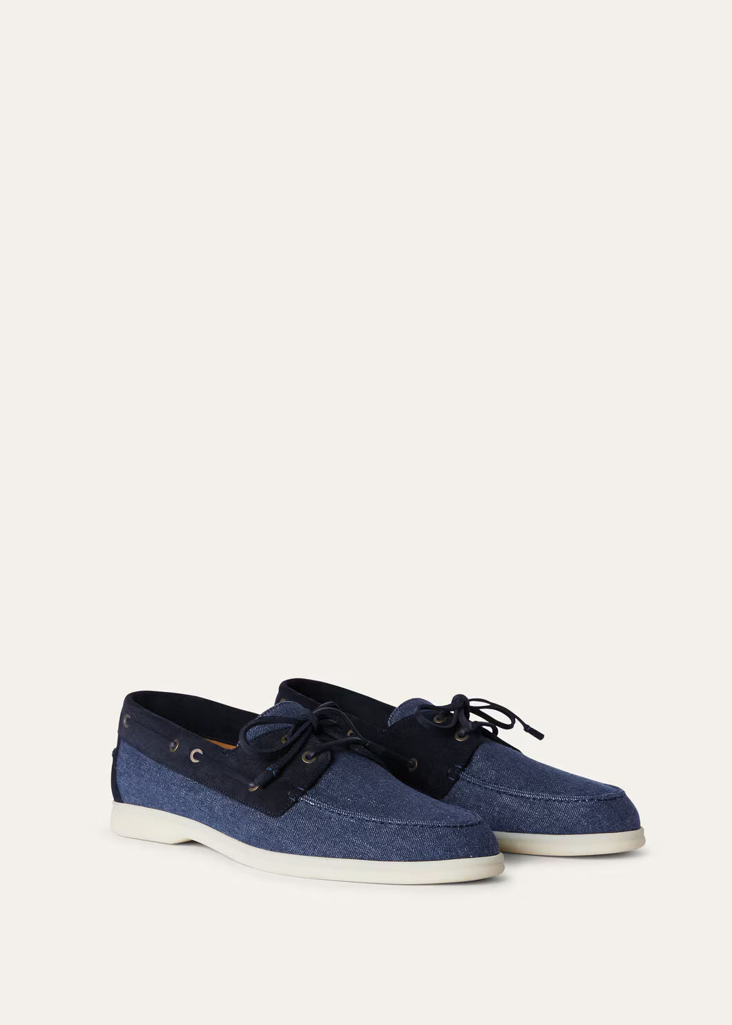 LoroPiana Sea-Sail Walk Loafer Surge Blue