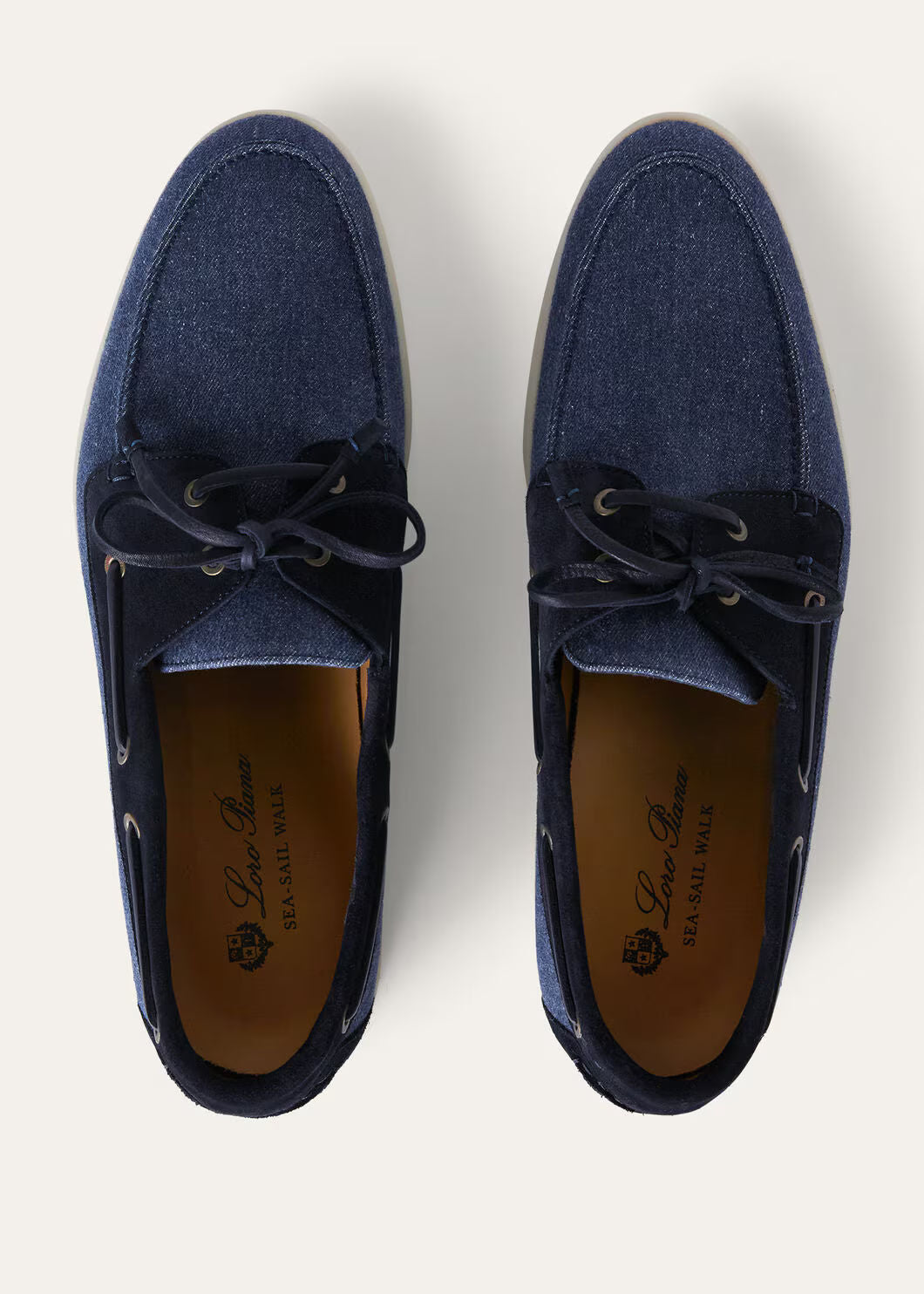 LoroPiana Sea-Sail Walk Loafer Surge Blue