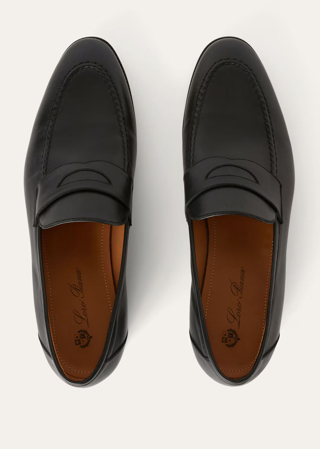 LoroPiana Sergio Loafer Black