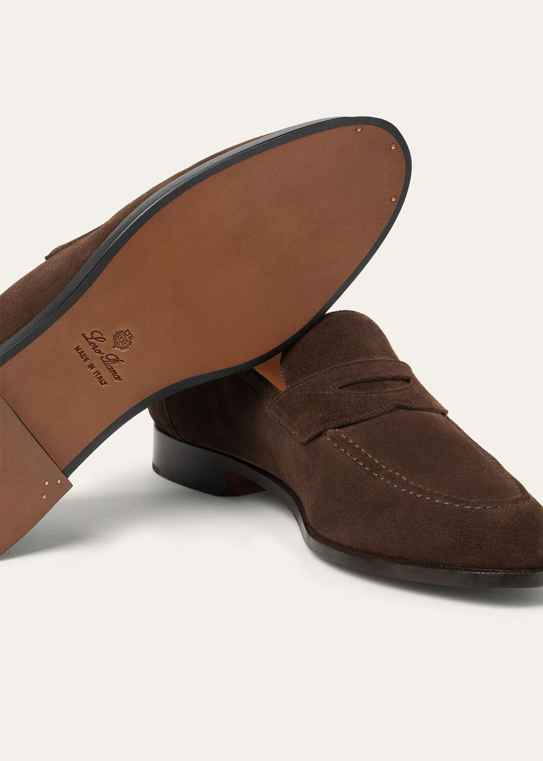 LoroPiana Sergio Loafer Chocolate