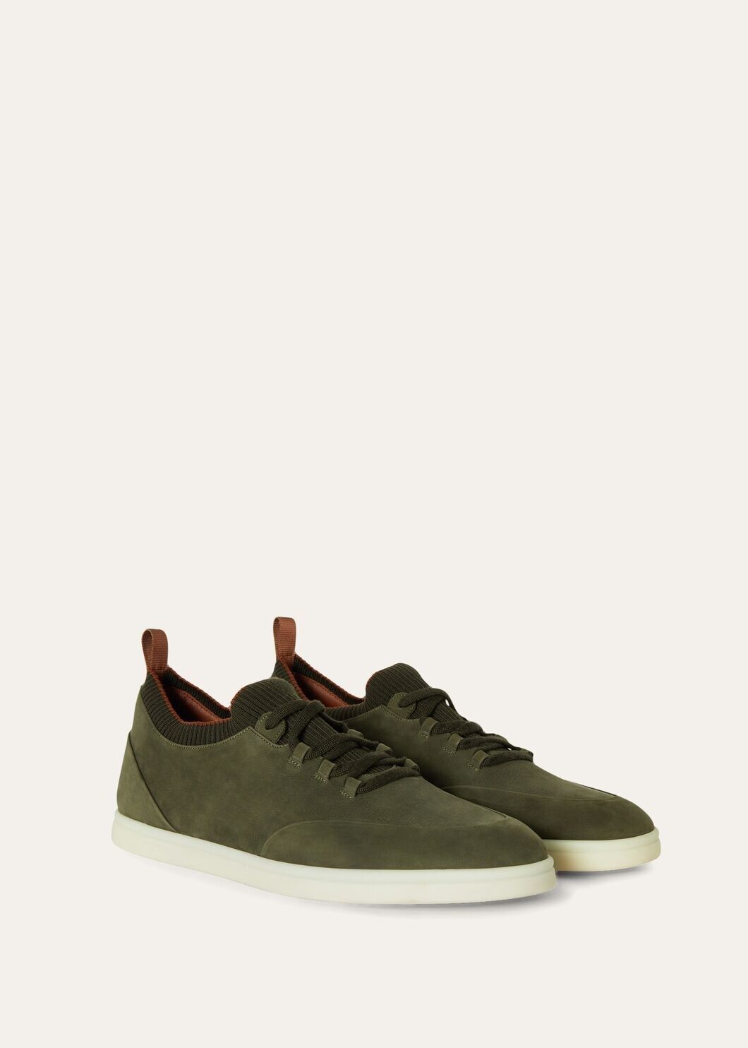 LoroPiana Soho Walk Sneaker Very Dark Green