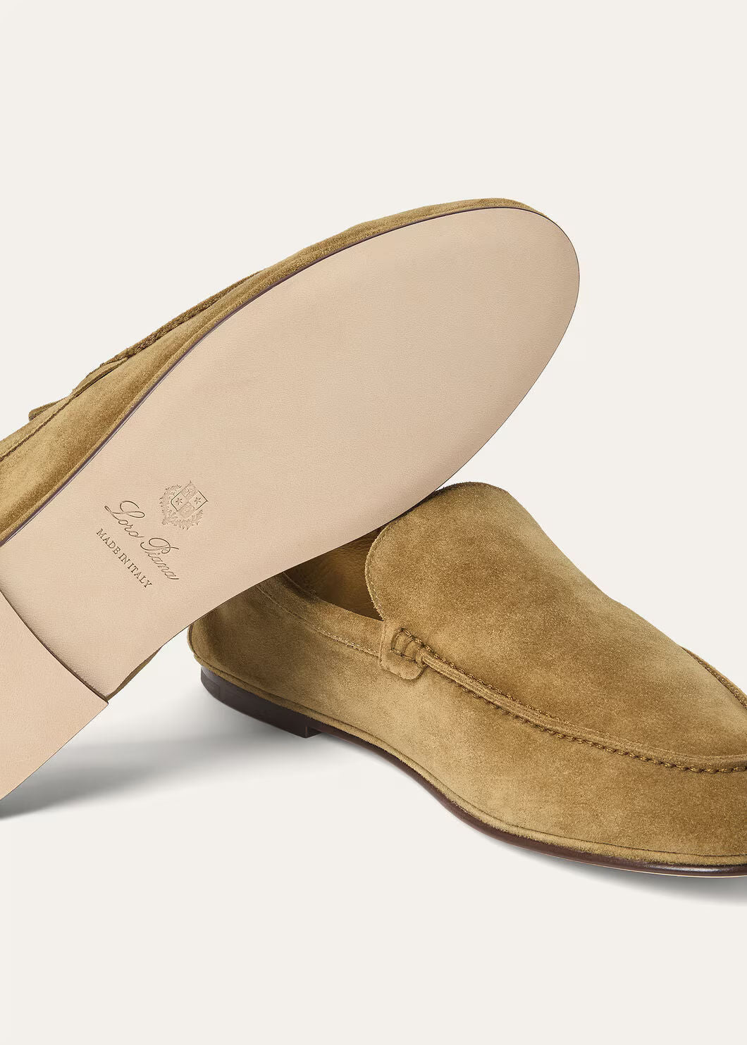 LoroPiana Summer Anton Walk Loafer Savana Bark