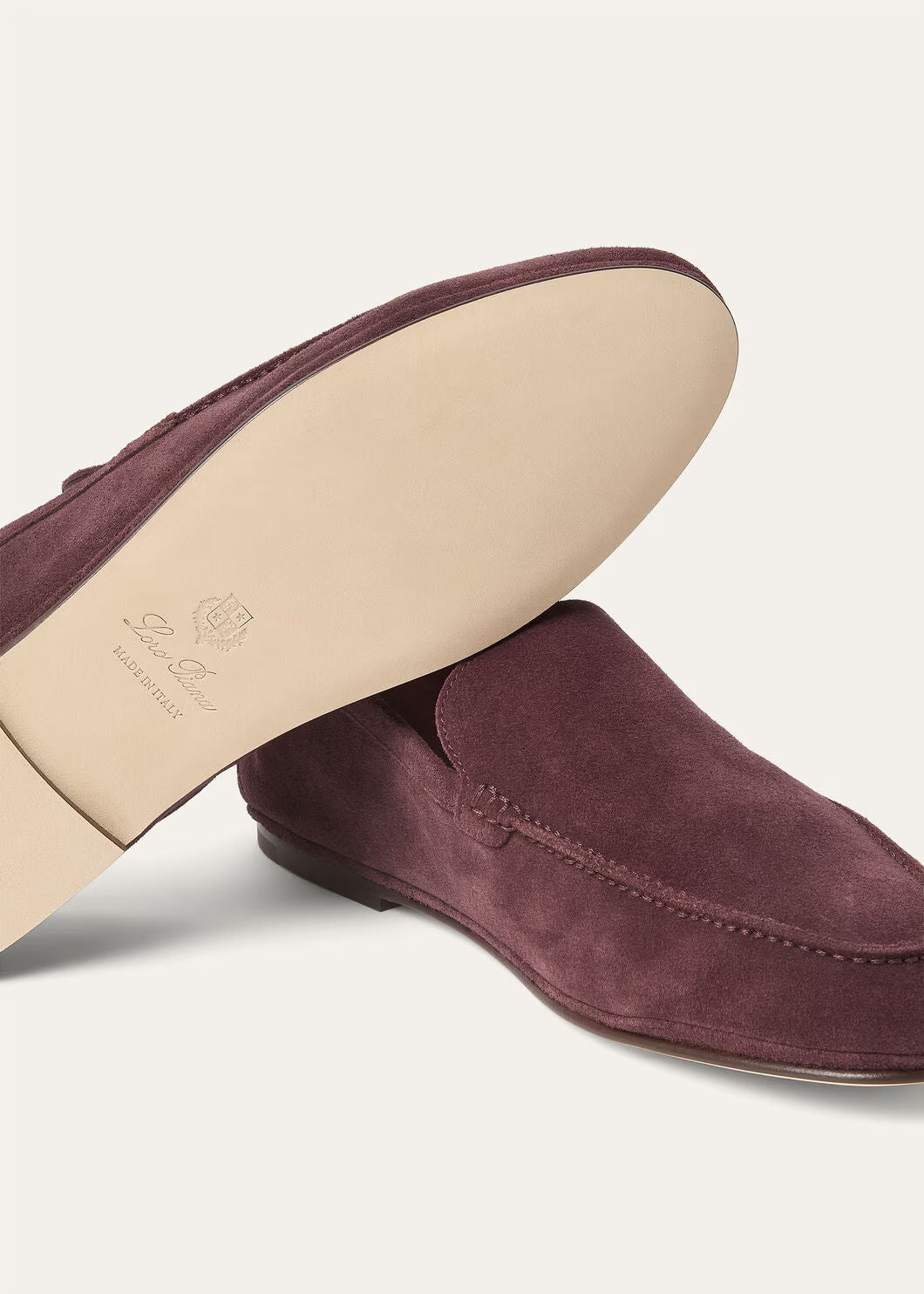 LoroPiana Summer Anton Walk Loafer Grape Fruit