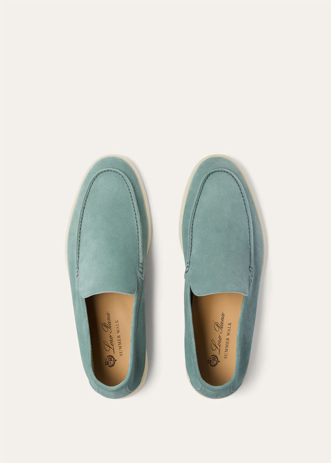 LoroPiana Summer Walk Loafer Pine Cloud
