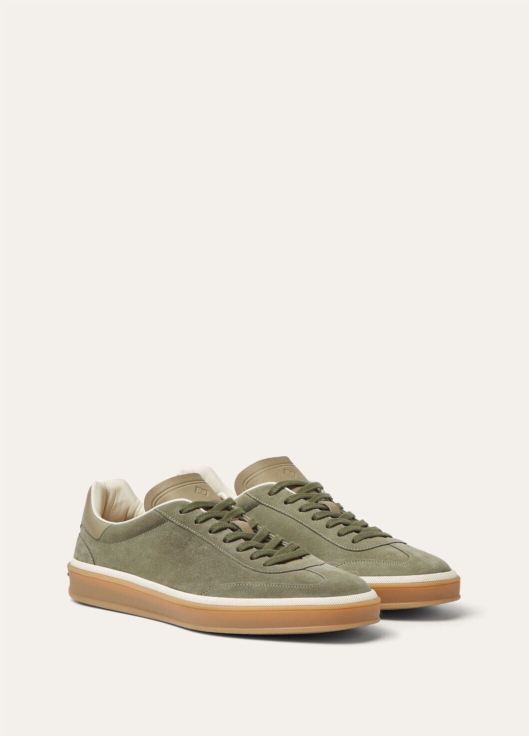 LoroPiana Tennis Walk Sneaker Army Gray