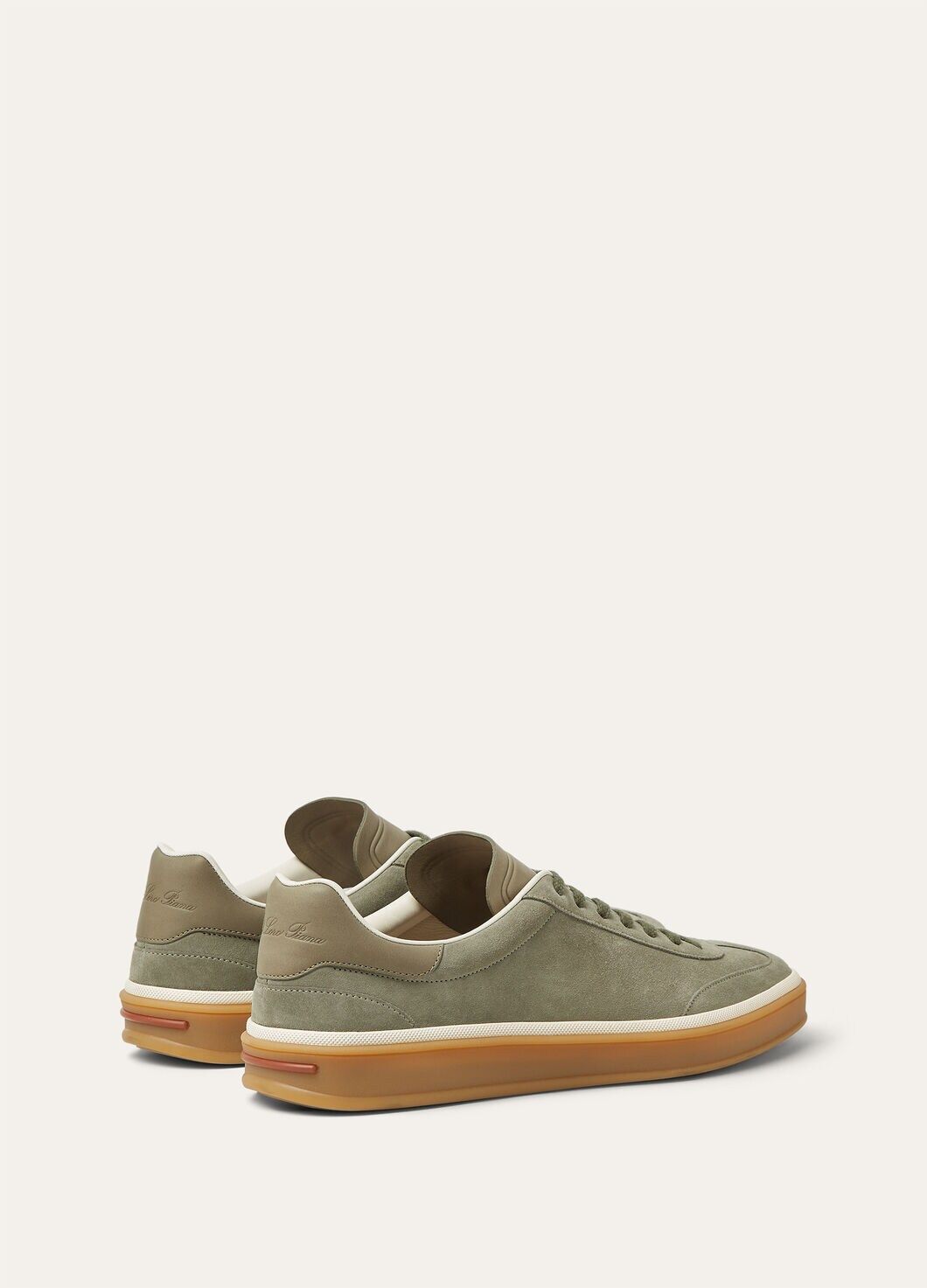 LoroPiana Tennis Walk Sneaker Army Gray