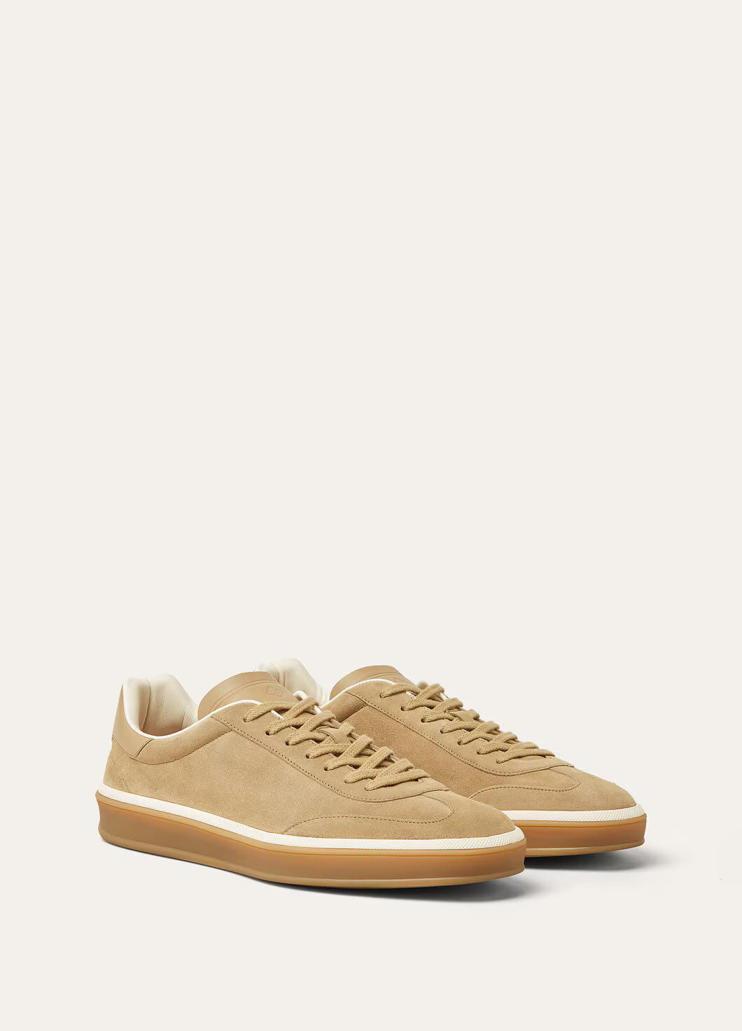 LoroPiana Tennis Walk Sneaker Light Wood Smoke
