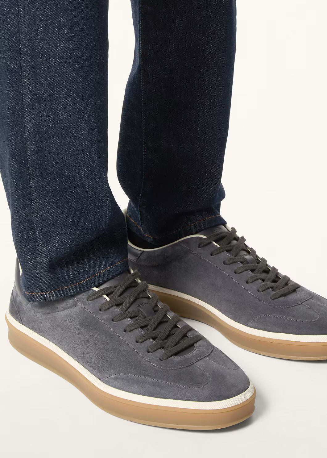 LoroPiana Tennis Walk Sneaker Obsidian Grey