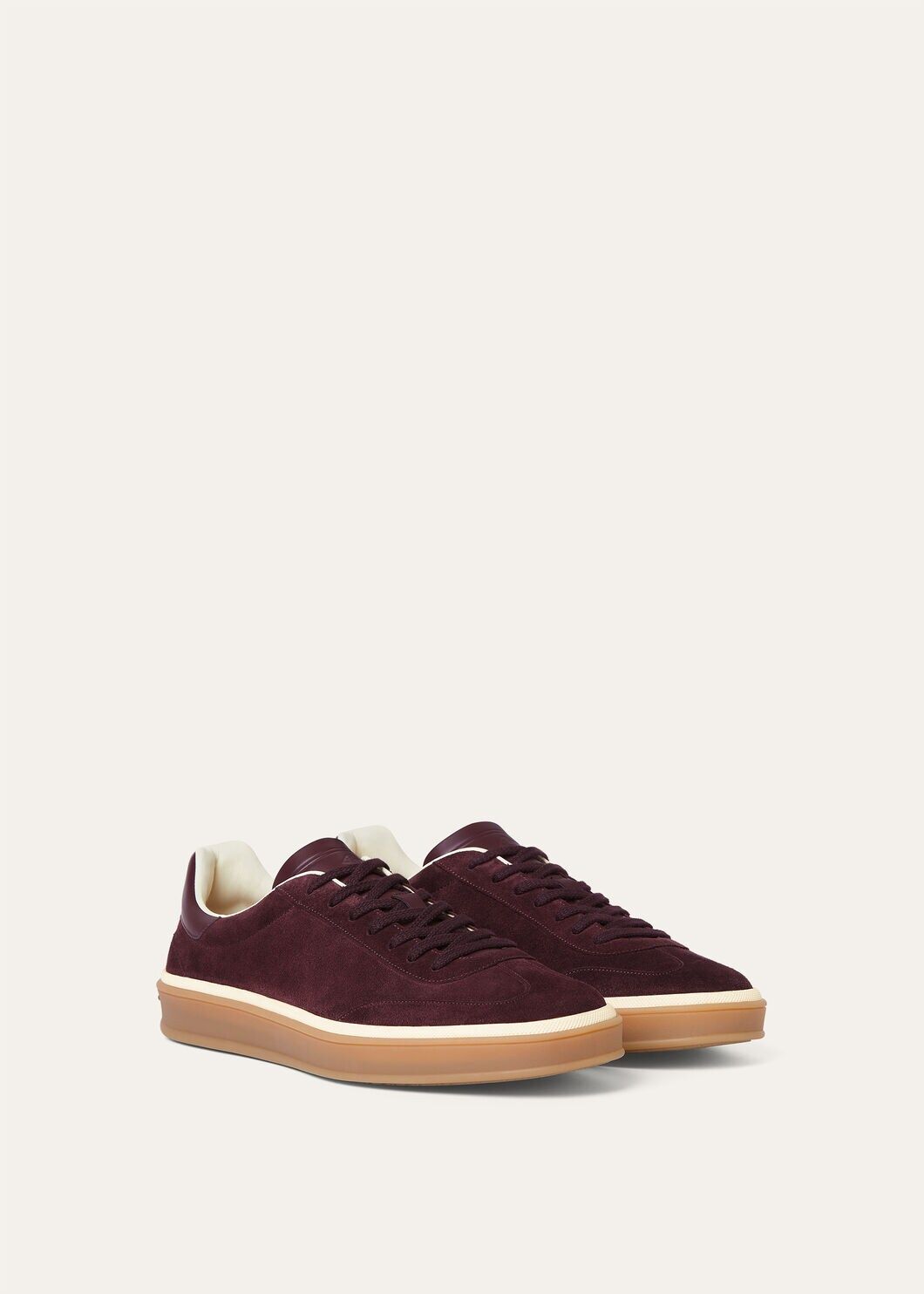 LoroPiana Tennis Walk Sneaker Very Dark Maroon