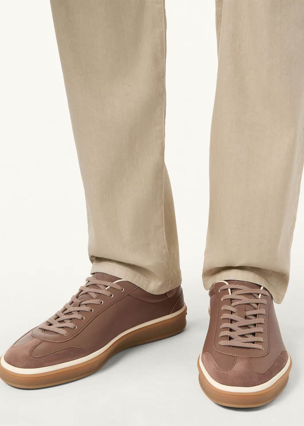 LoroPiana Tennis Walk Sneaker Grey Taupe