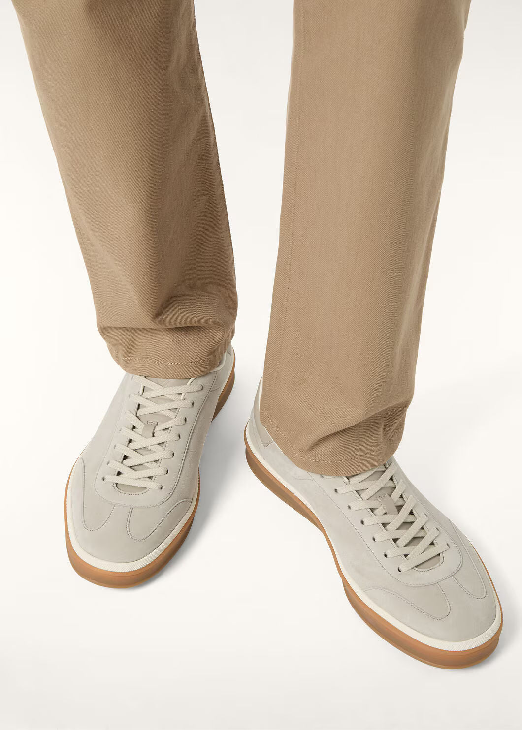 LoroPiana Tennis Walk Sneaker Pearl Powder