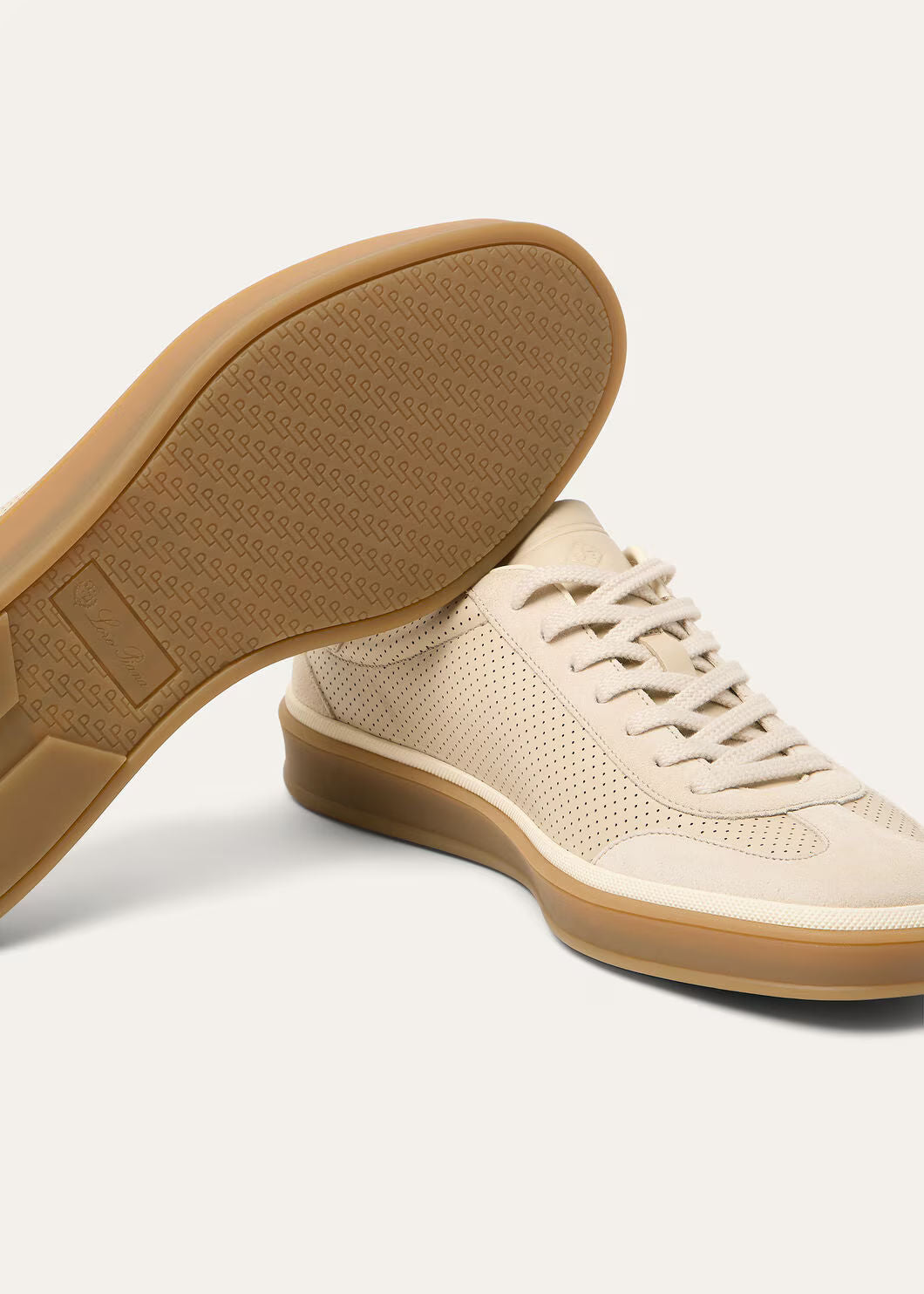 LoroPiana Tennis Walk Sneaker Pearl Powder