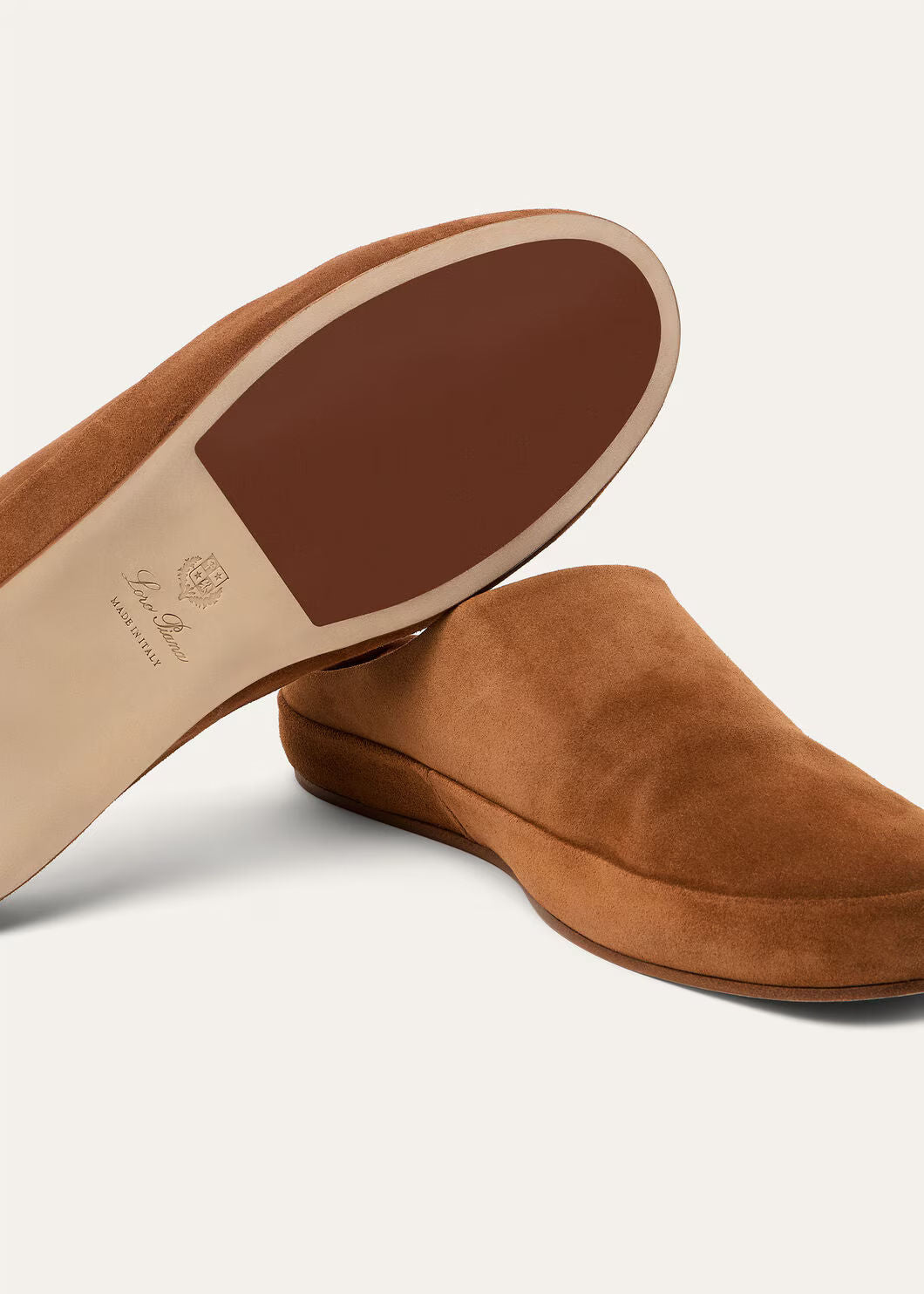 LoroPiana Tomori Walk Mule Brandy