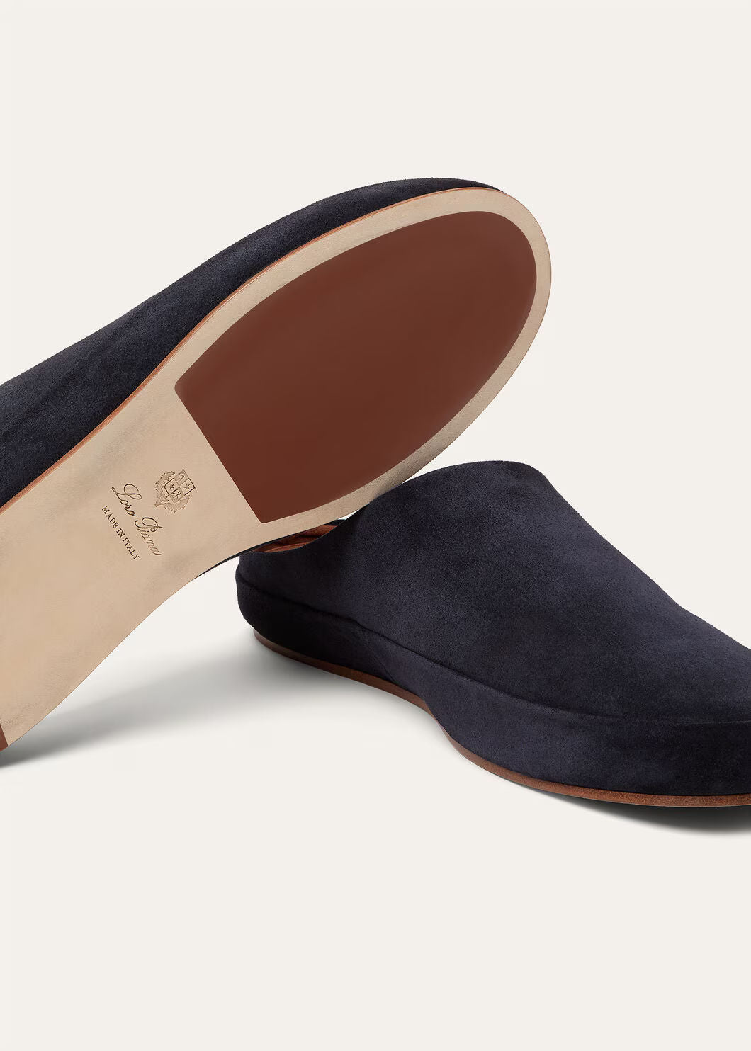 LoroPiana Tomori Walk Mule Dark Blue Abyss