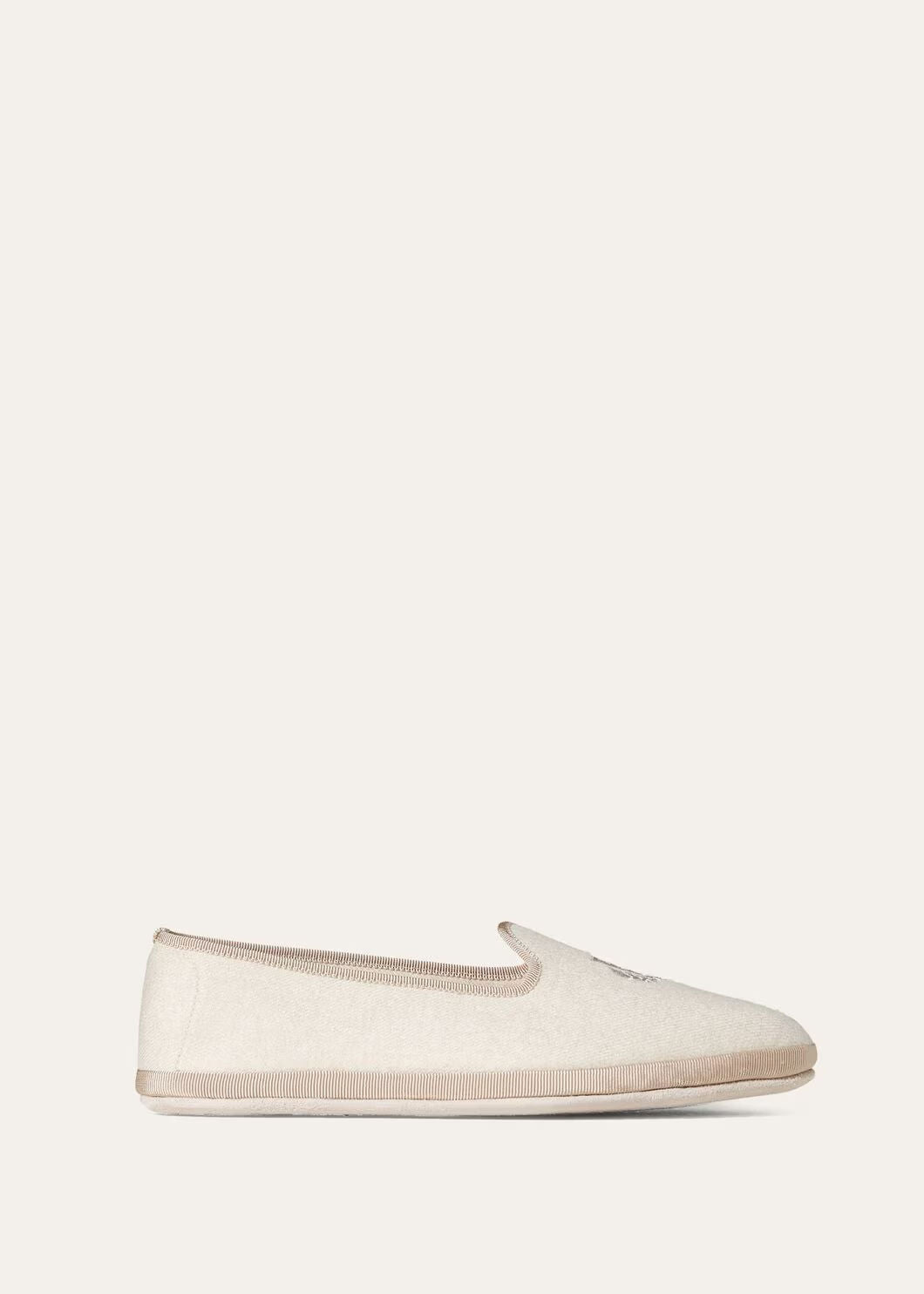 LoroPiana Venice Slipper Natural Melange