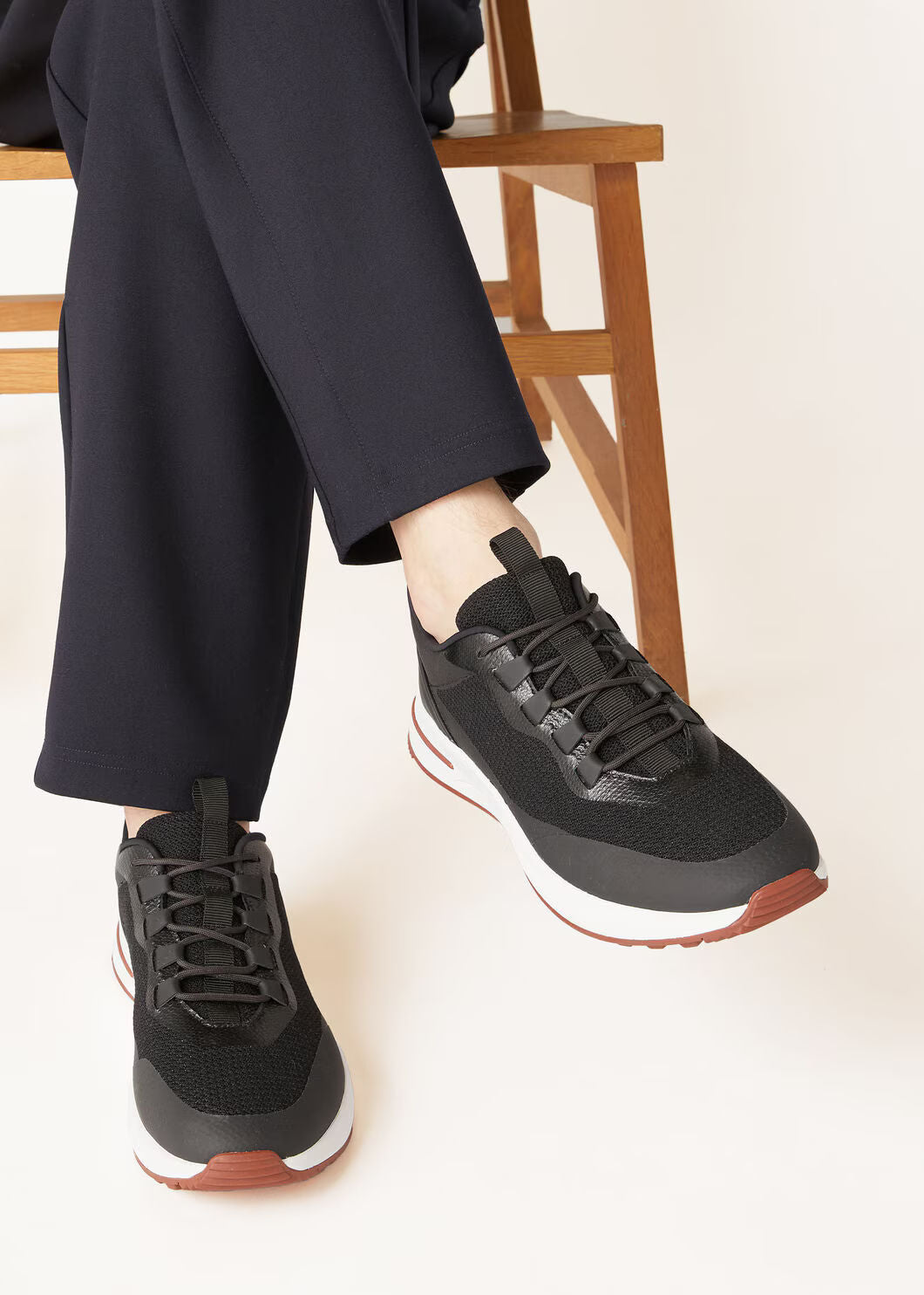 LoroPiana Week End Walk Sneaker Black