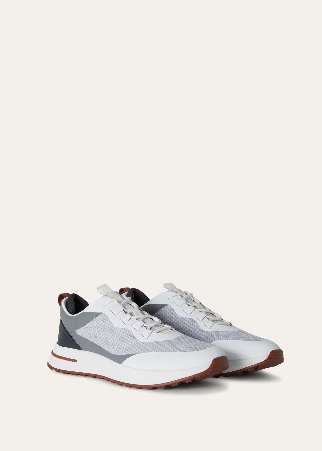 LoroPiana Week End Walk Sneaker Frost Gray
