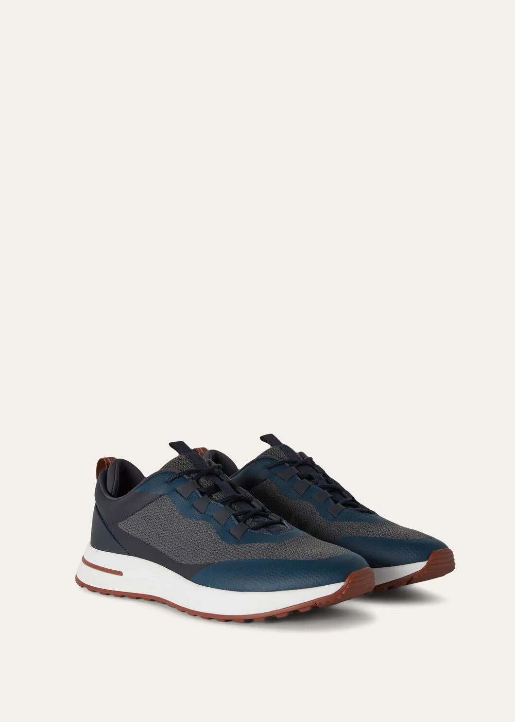 LoroPiana Week End Walk Sneaker Charcoal Blue