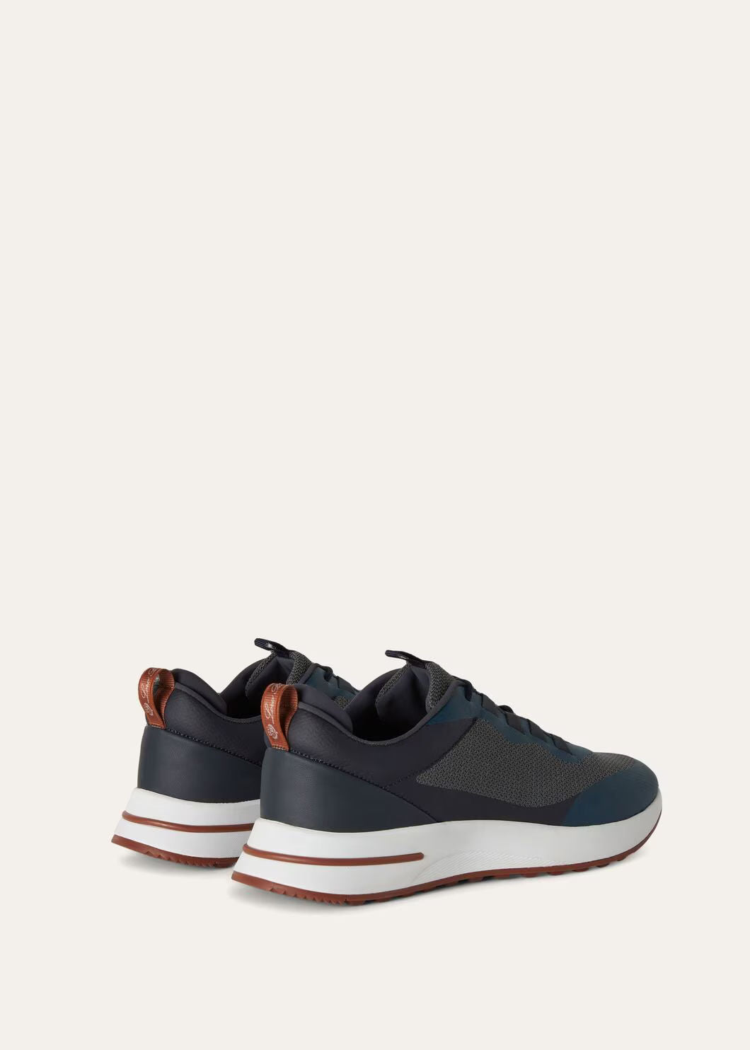 LoroPiana Week End Walk Sneaker Charcoal Blue