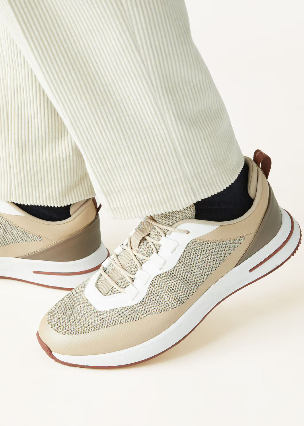 LoroPiana Week End Walk Sneaker Desert Beige