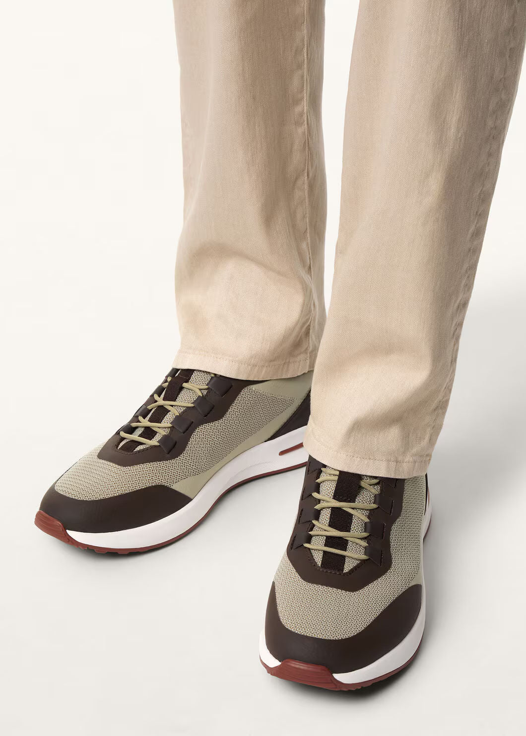 LoroPiana Week End Walk Sneaker Steppe
