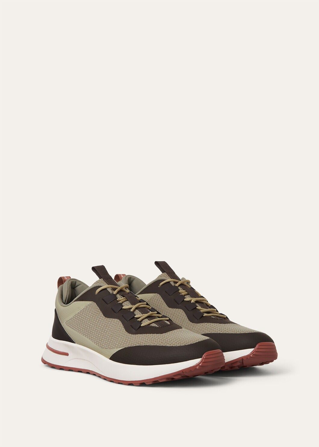 LoroPiana Week End Walk Sneaker Steppe