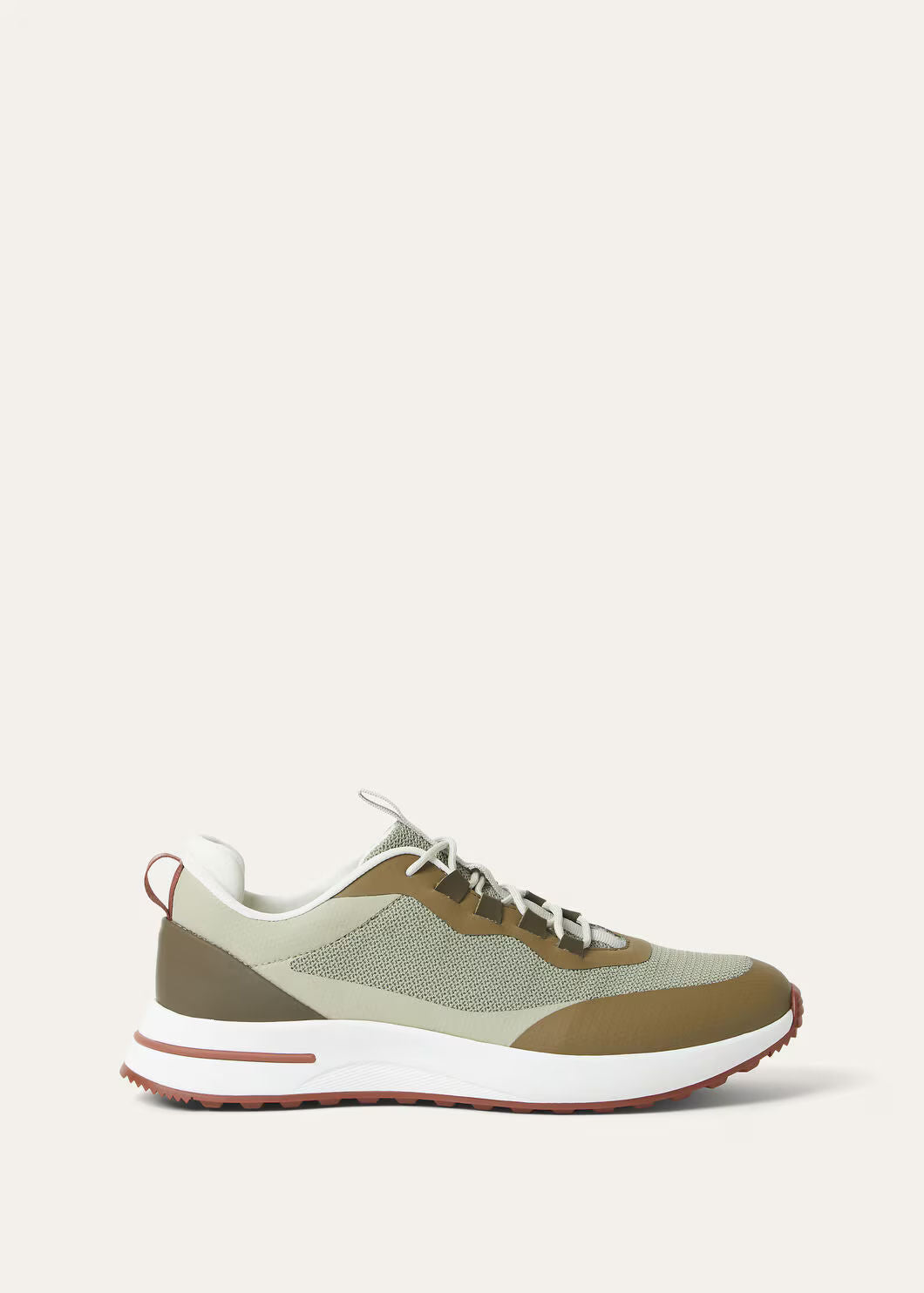 LoroPiana Week End Walk Sneaker Frost Dark Green