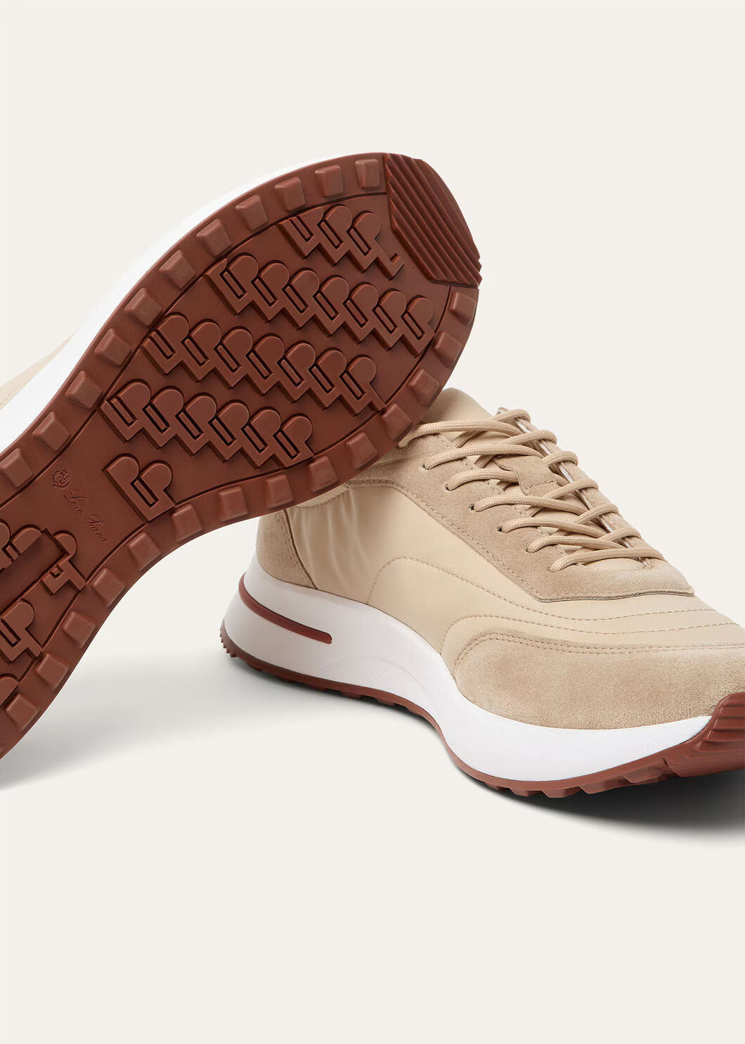 LoroPiana Week End Walk Sneaker Sand Shell