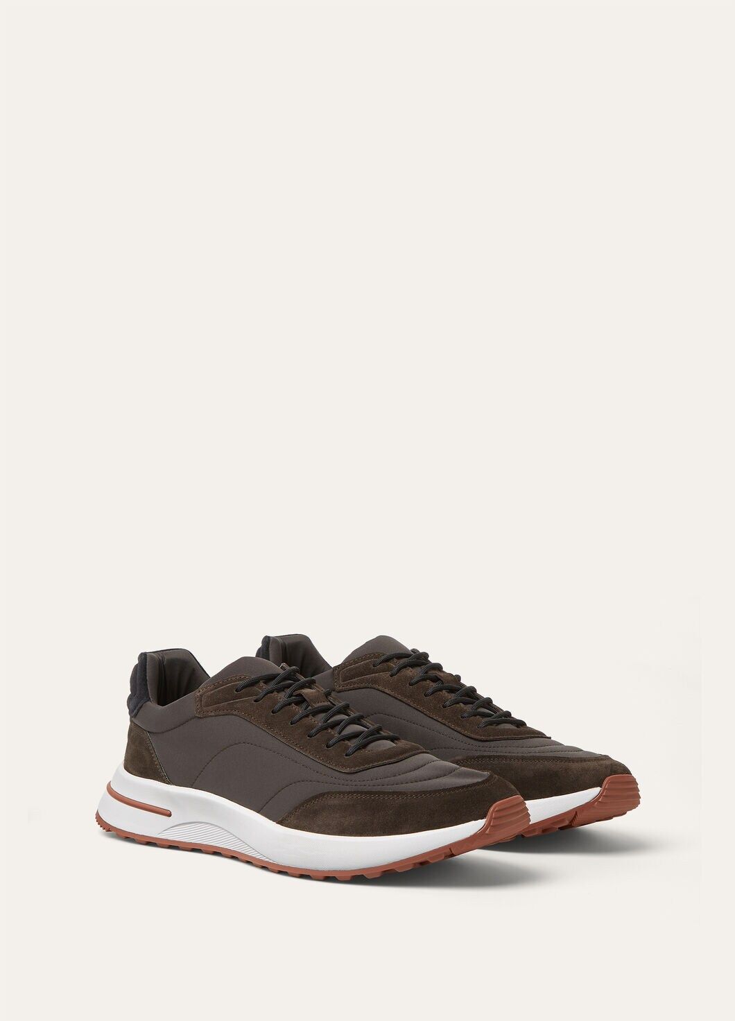 LoroPiana Week End Walk Sneaker Black Sesame