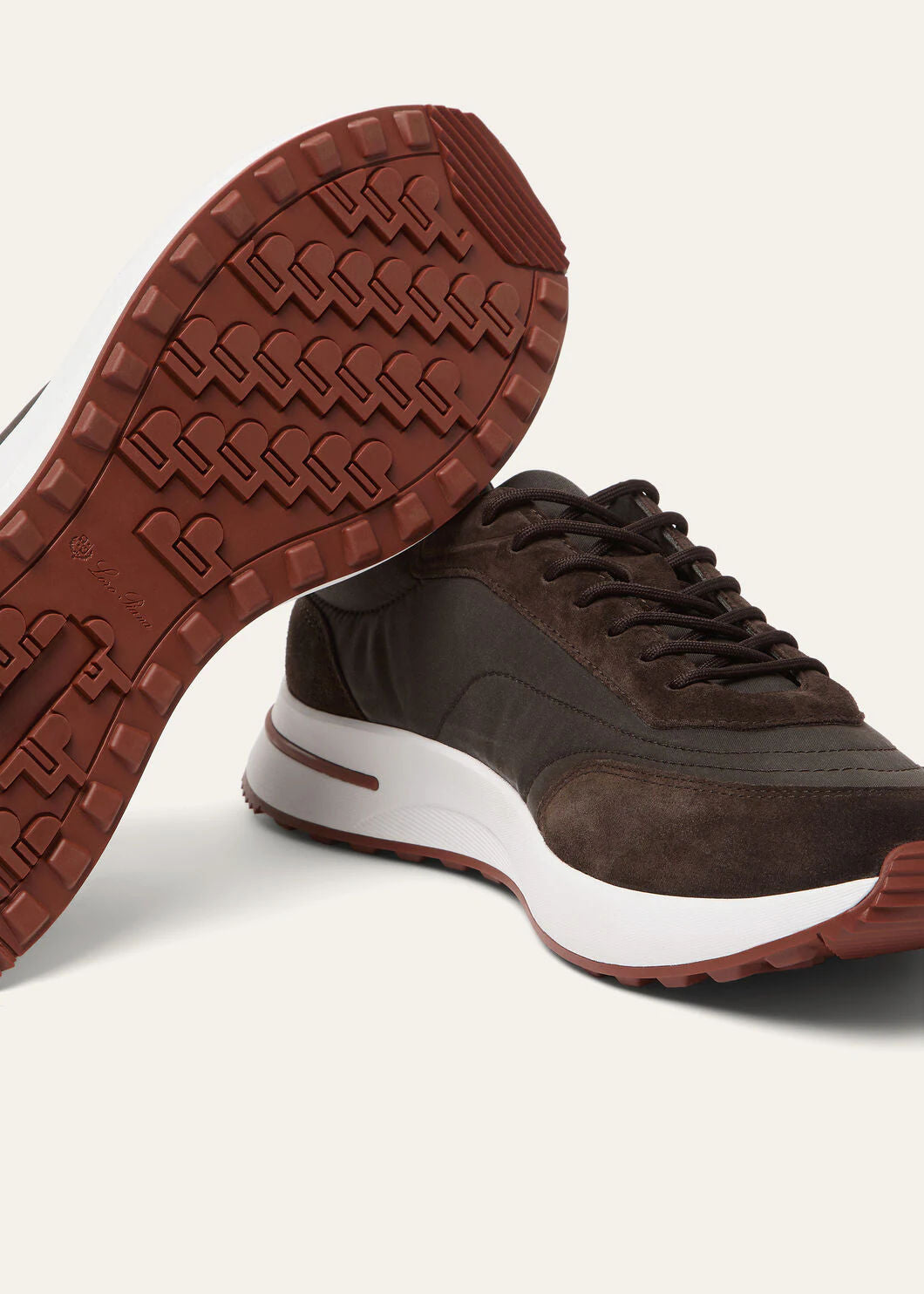 LoroPiana Week End Walk Sneaker Cedar Bronze