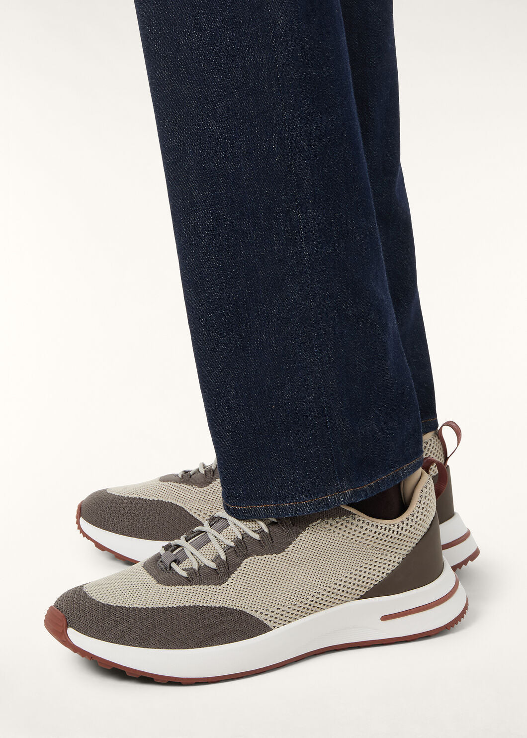 LoroPiana Week End Walk Sneaker Urban Stone