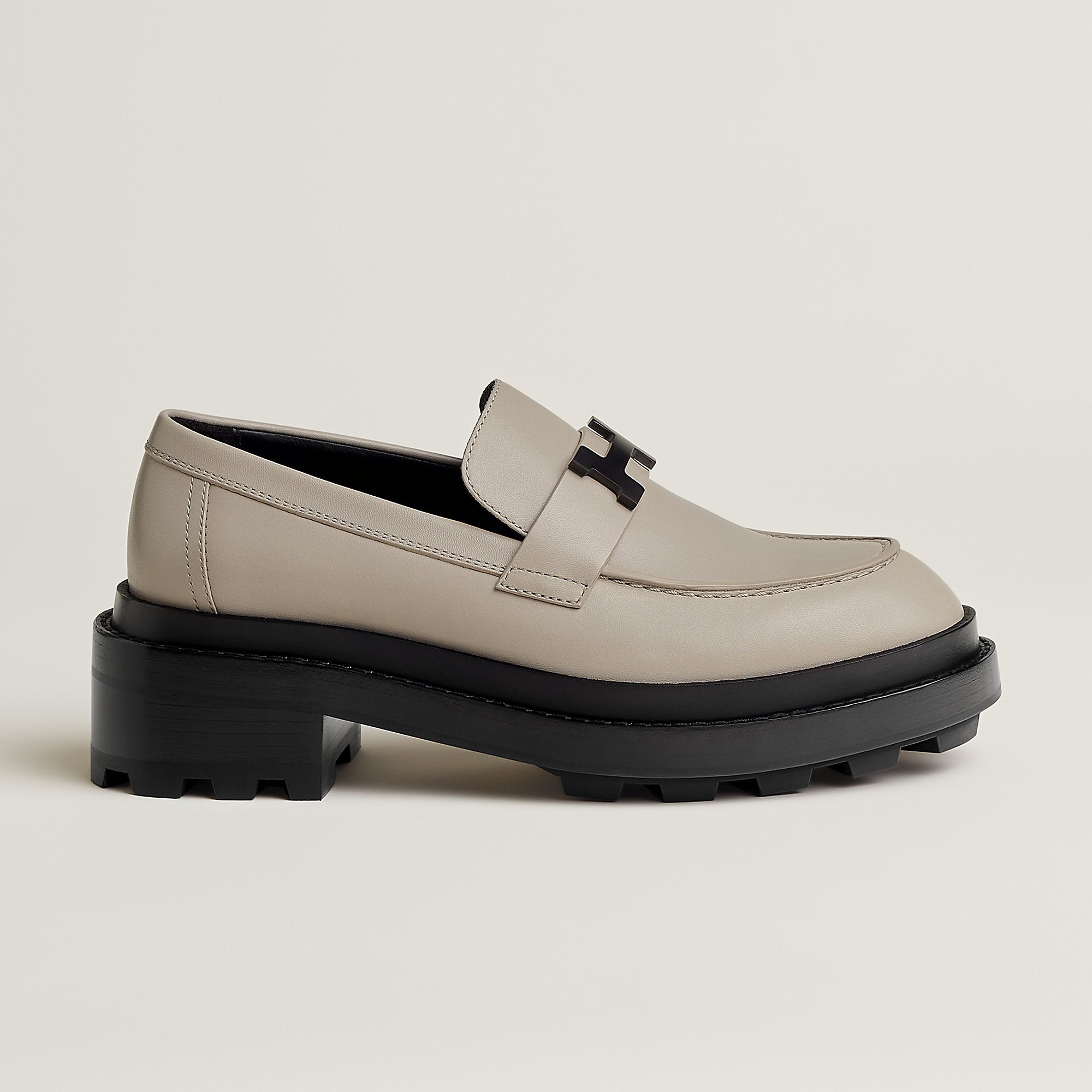 Hermes Louvre Loafer Beige Galet