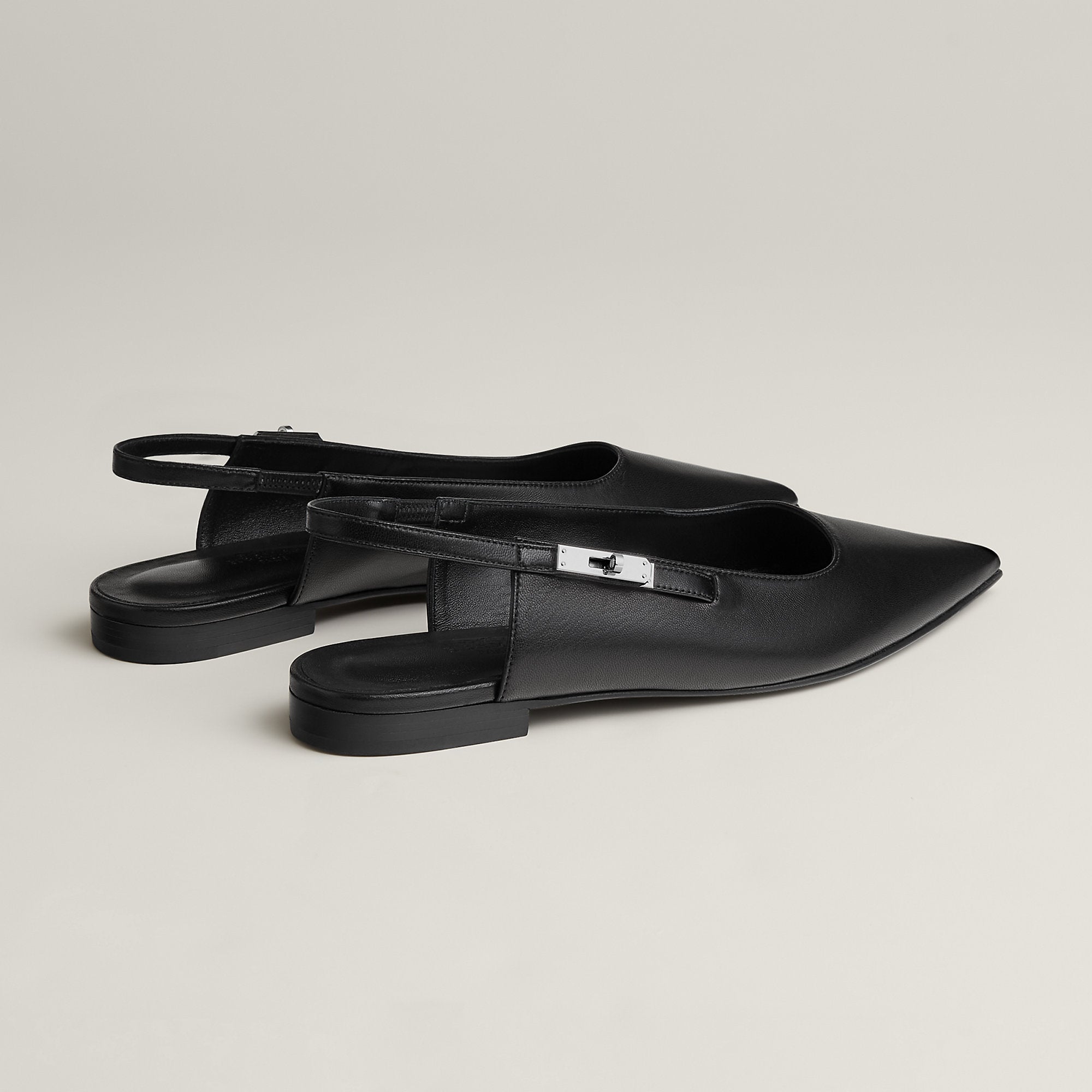 Hermes Lovely Slingback Noir