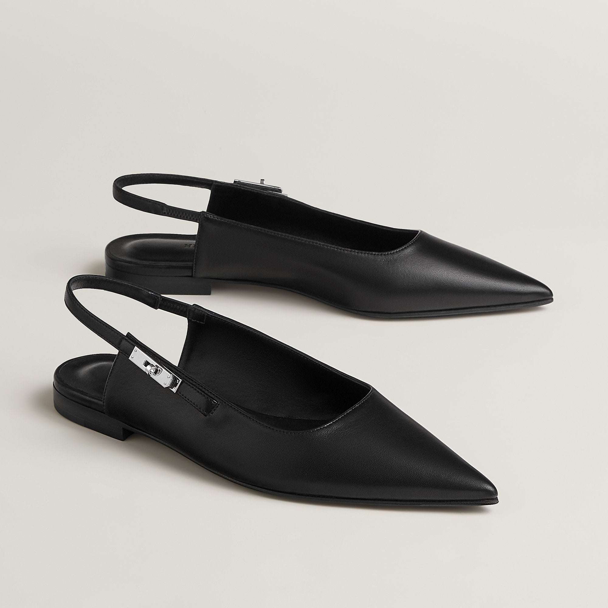 Hermes Lovely Slingback Noir