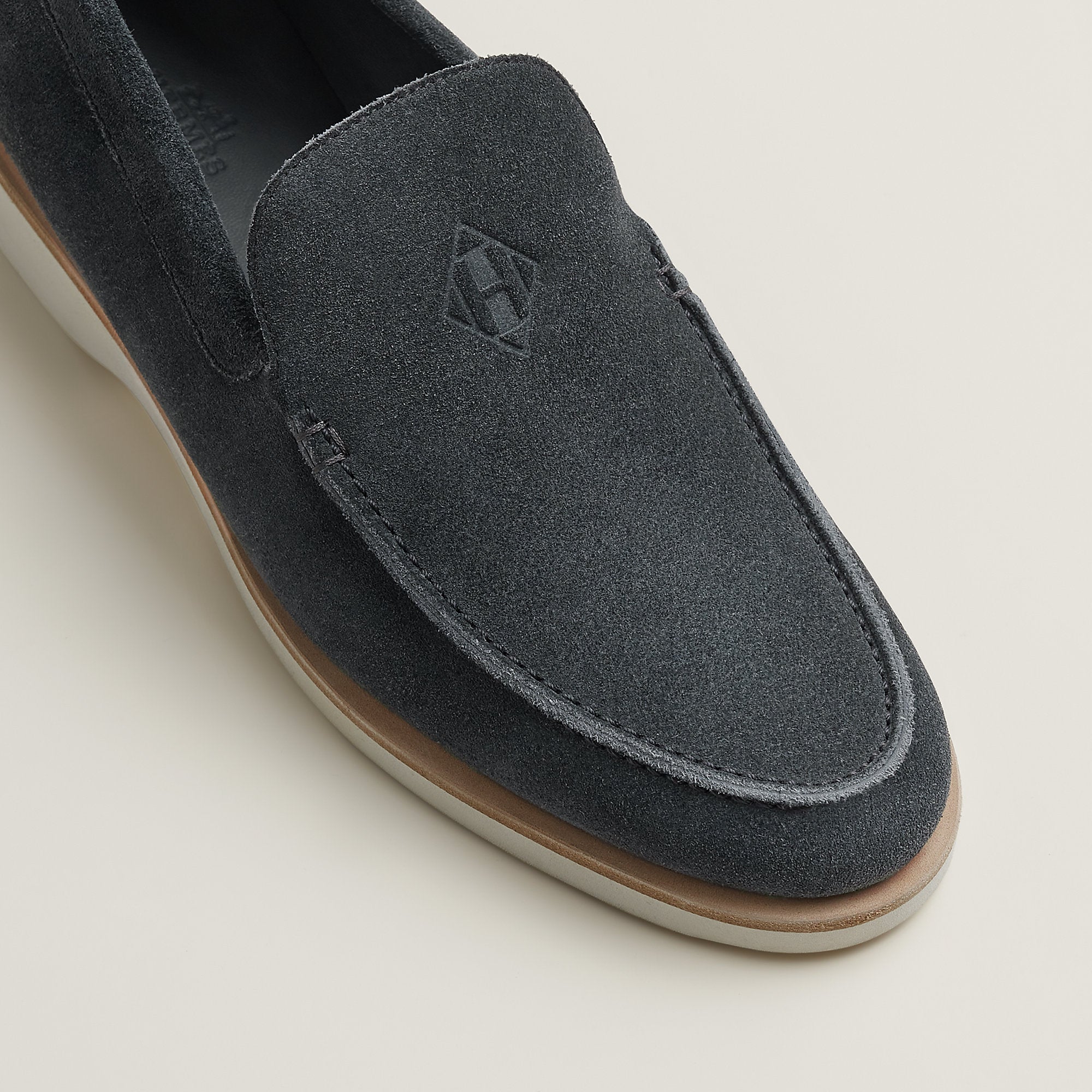 Hermes Low Loafer Gris Orage