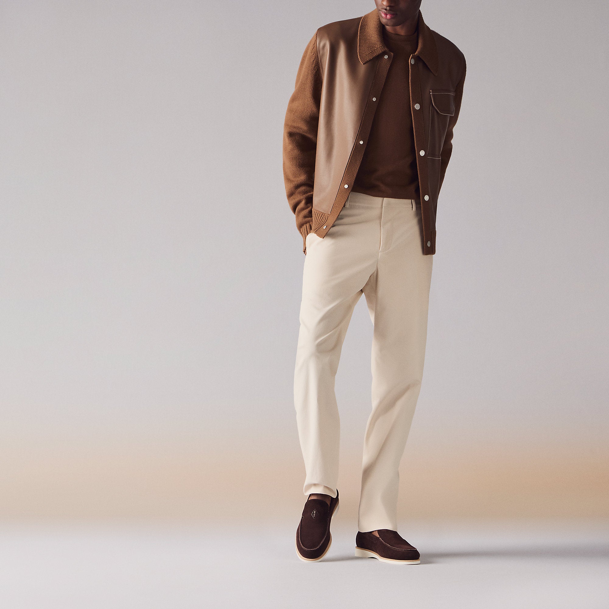 Hermes Low Loafer Marron Bne