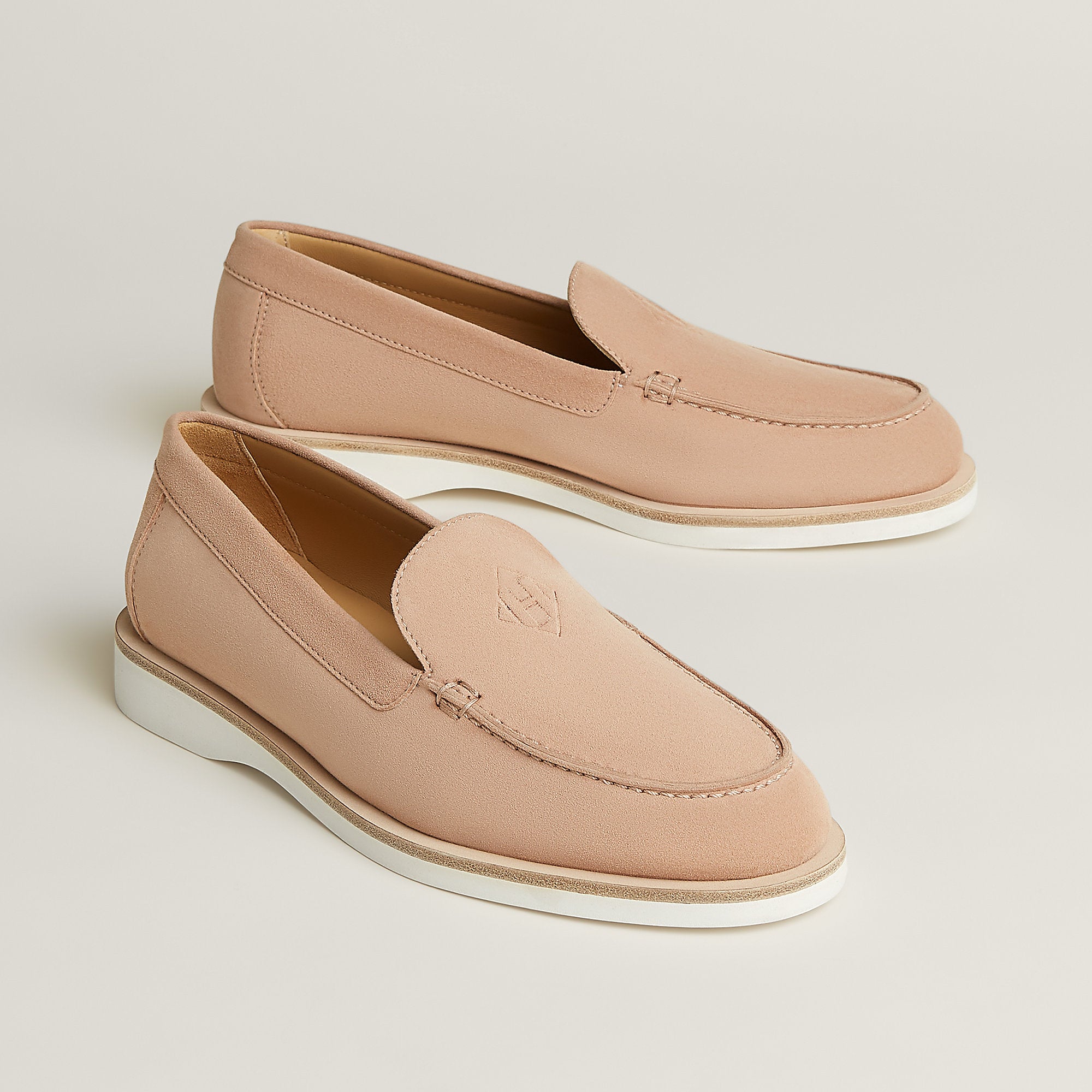 Hermes Low Loafer Beige Perlino