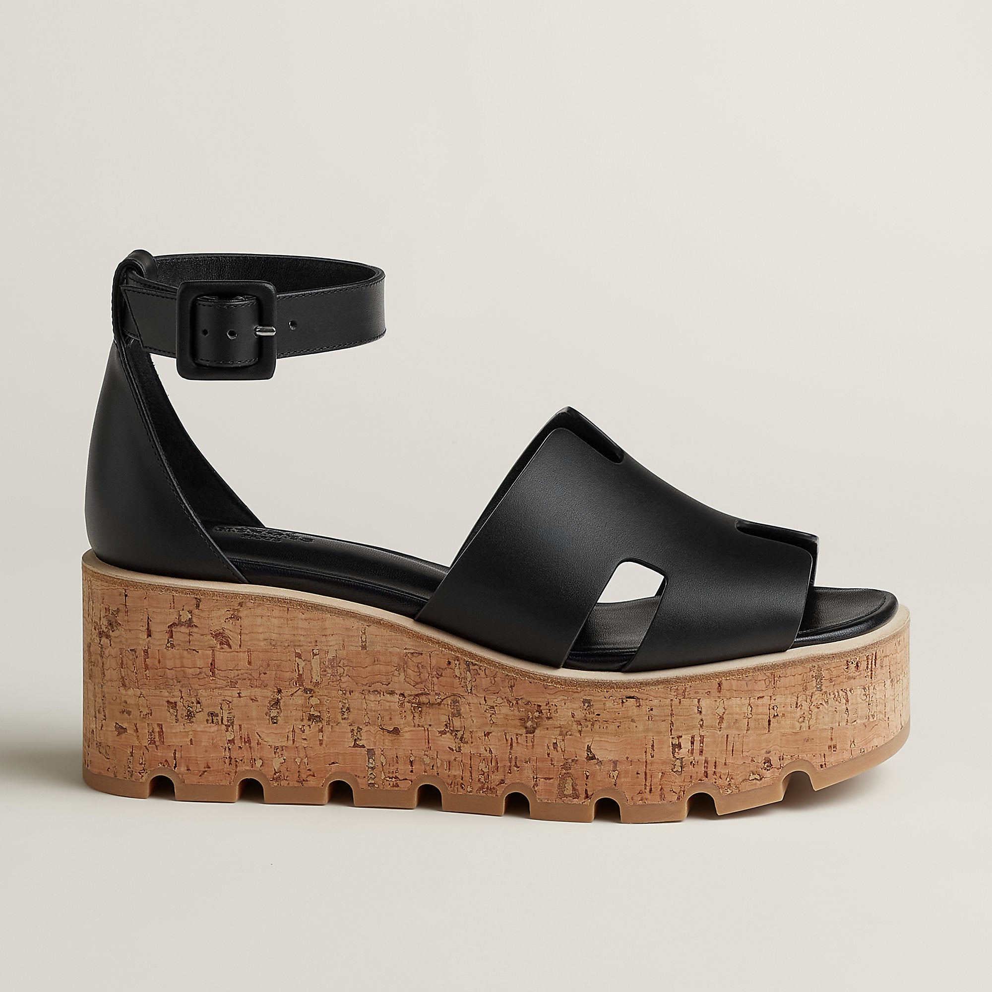 Hermes Luce 30 Sandal Noir