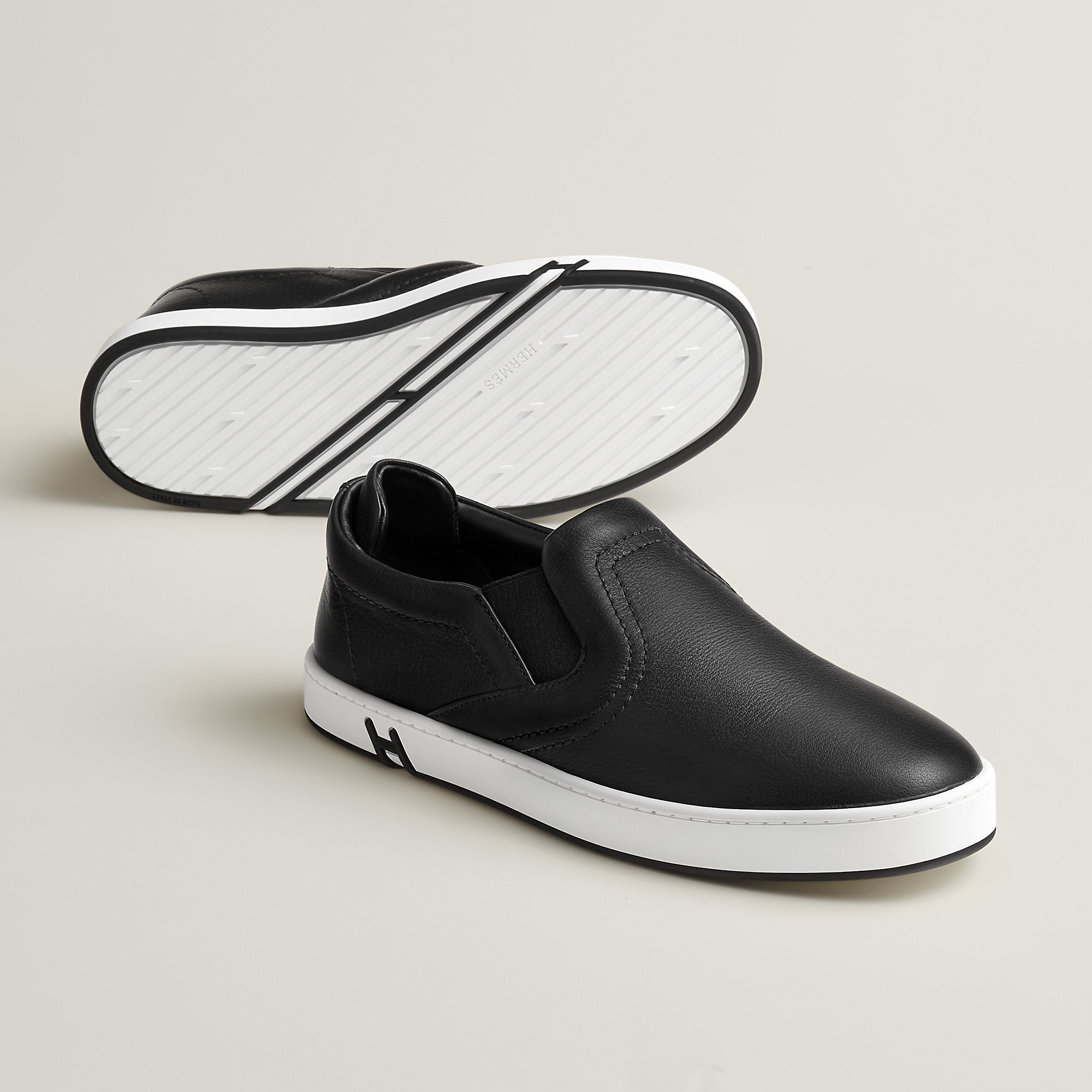 Hermes Lucky Slip On Sneaker Noir