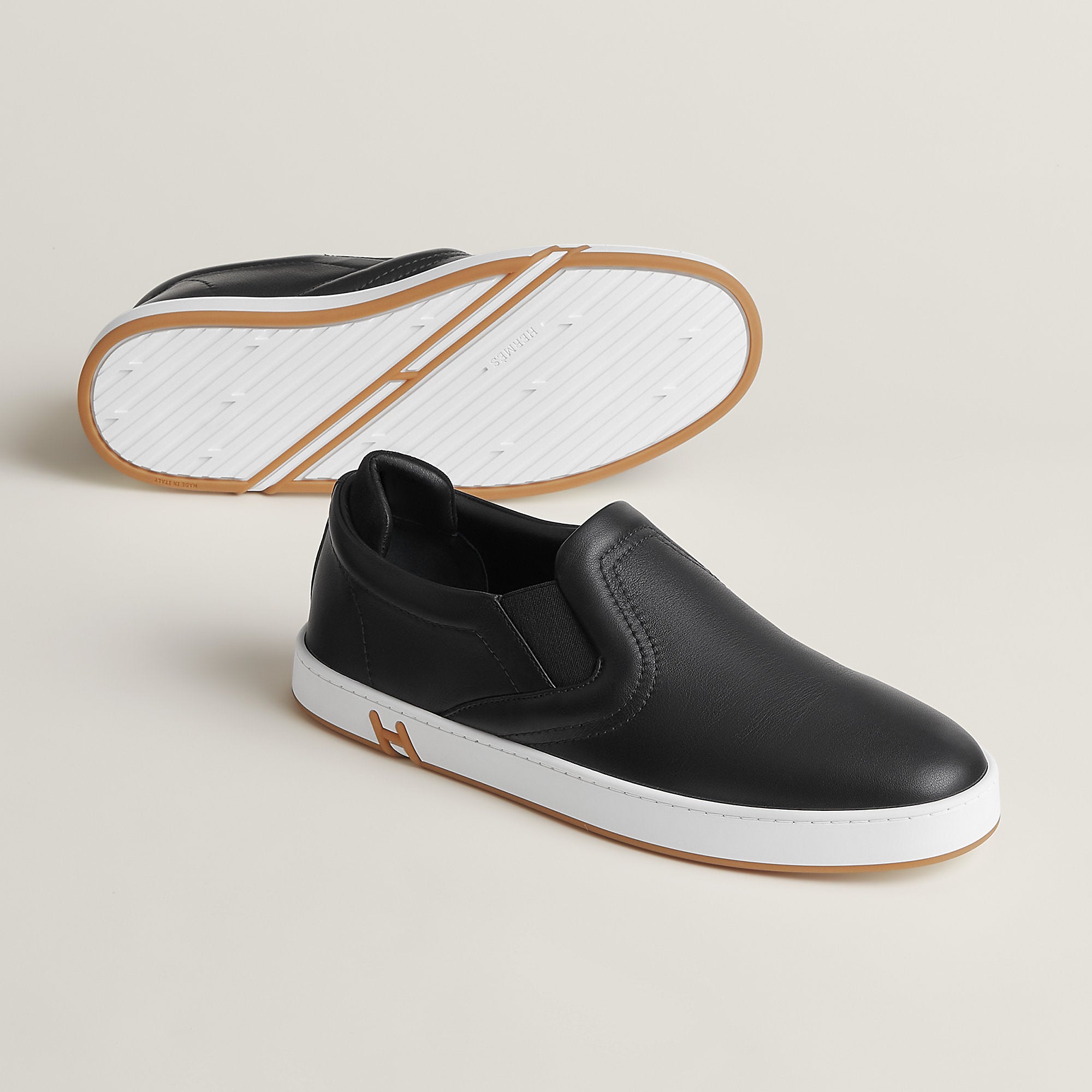 Hermes Lucky Slip On Sneaker Noir