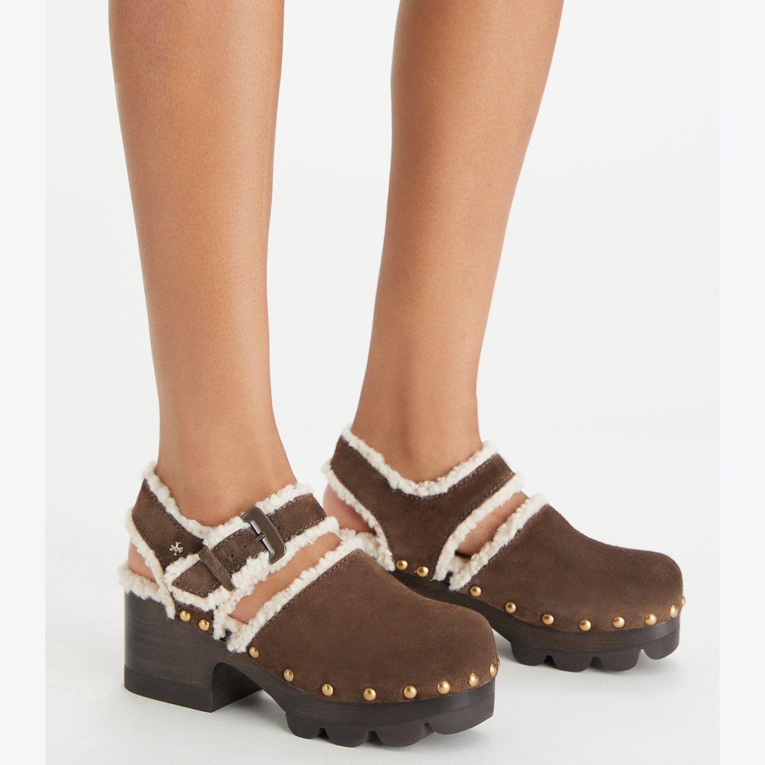 Tory Burch Lug Sole Clog DEEP ESPRESSO